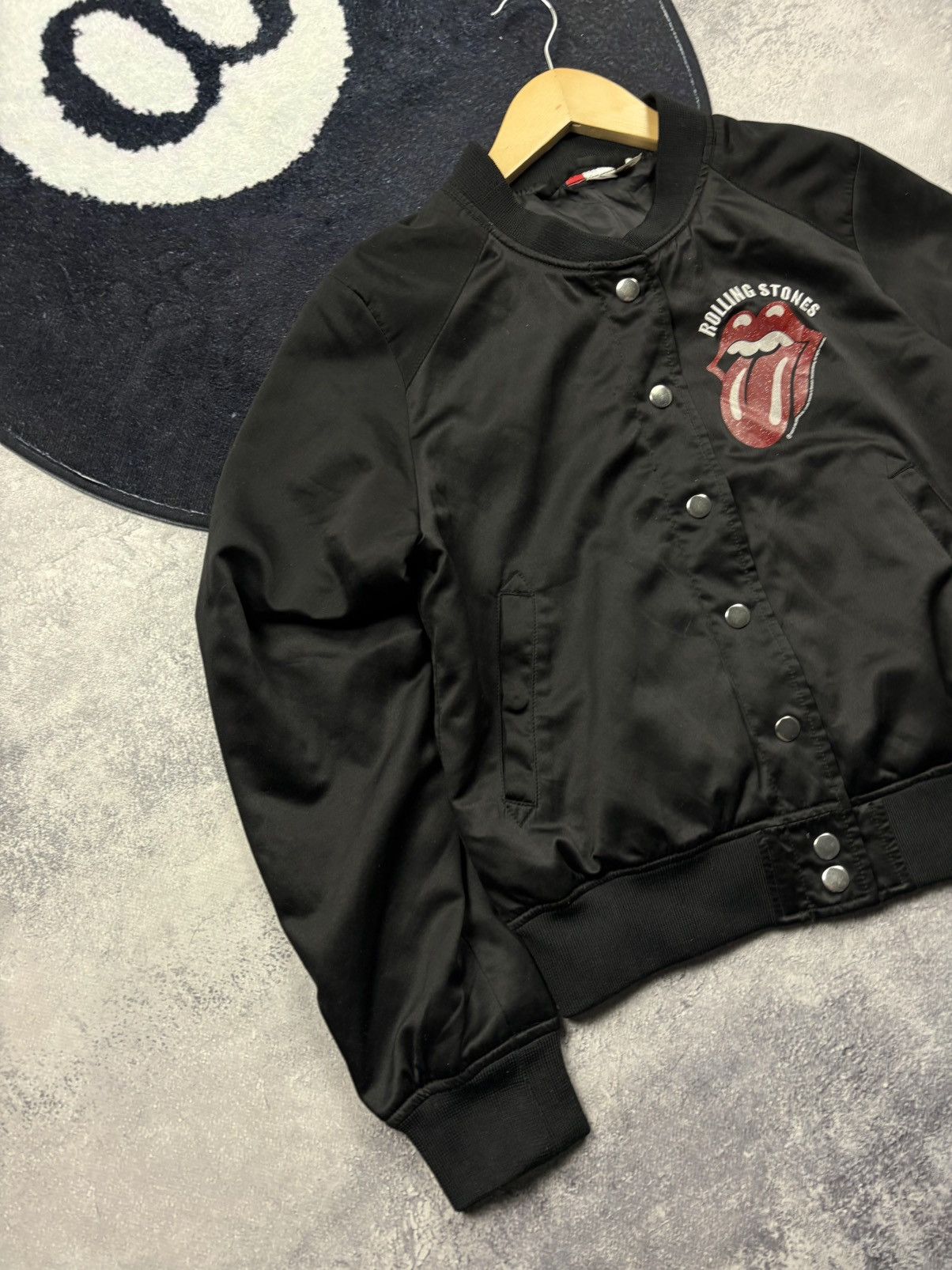 The Rolling Stones THE ROLLING STONES Hype Big Logo Bomber Jacket Streetwear Size S / US 4 / IT 40 - 8 Thumbnail