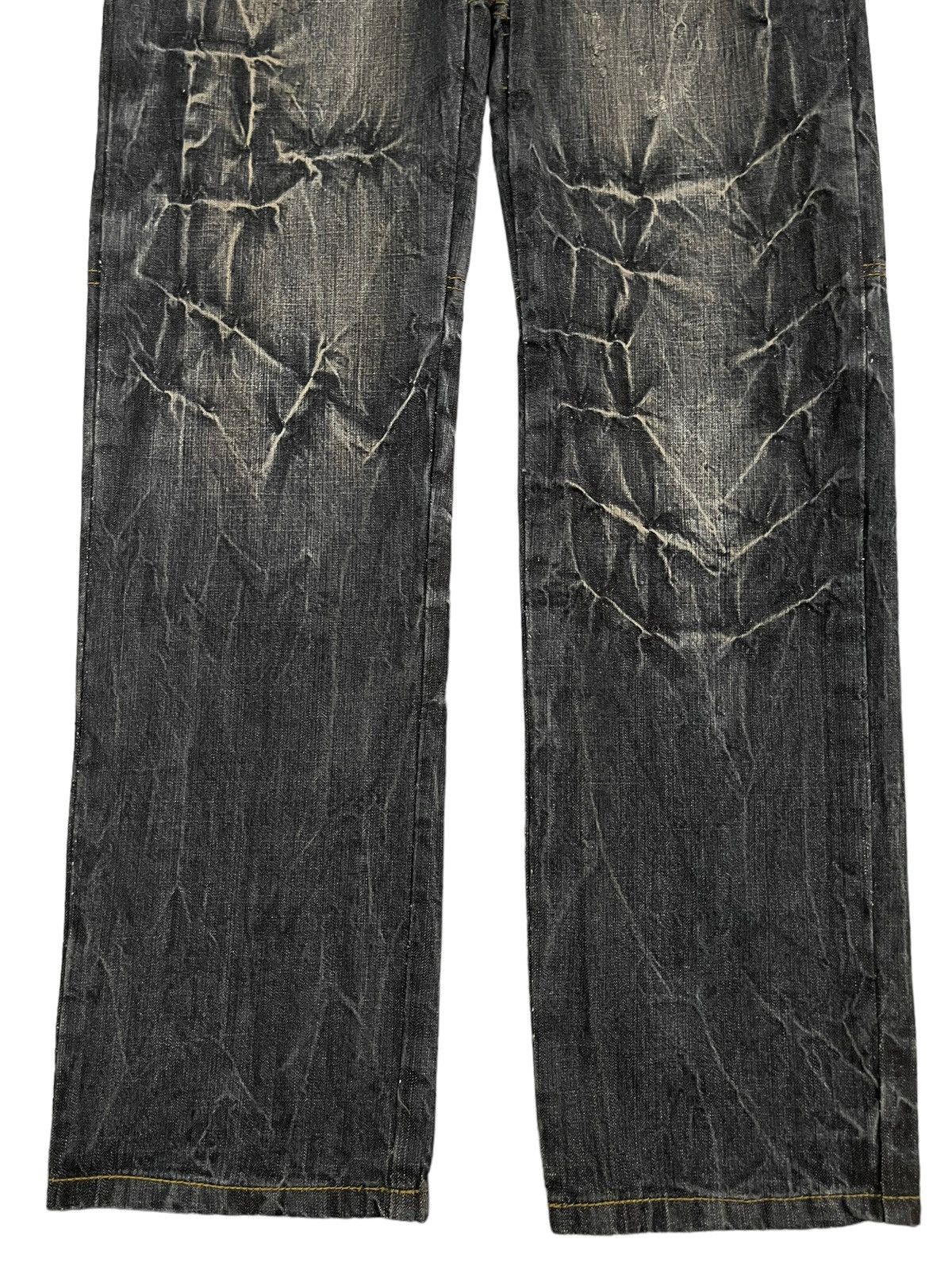 If Six Was Nine Vintage Japan Punk Ministry Double Waist Bondage Style Jeans Size US 31 - 13 Thumbnail