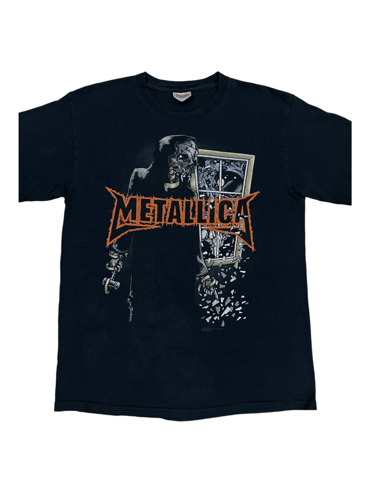 Band Tees × Metallica × Vintage Vintage 2007 Metallica Pushead Am I Who Think I Am SS Shirt Size US M / EU 48-50 / 2 - 4 Thumbnail