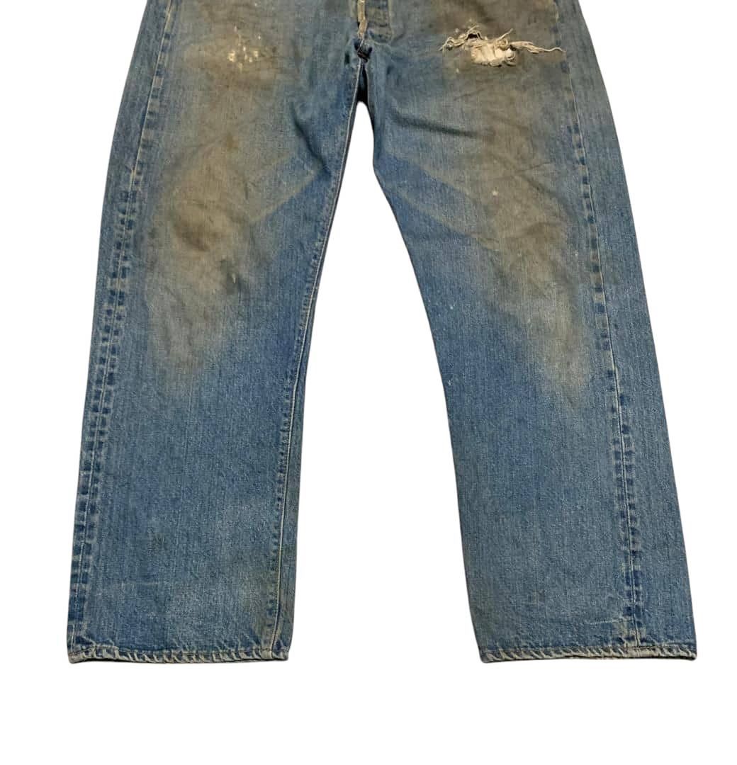 Levi's Vintage 60s Levis 501 Rindem Button #6 Selvedge Jeans Size US 32 / EU 48 - 4 Thumbnail