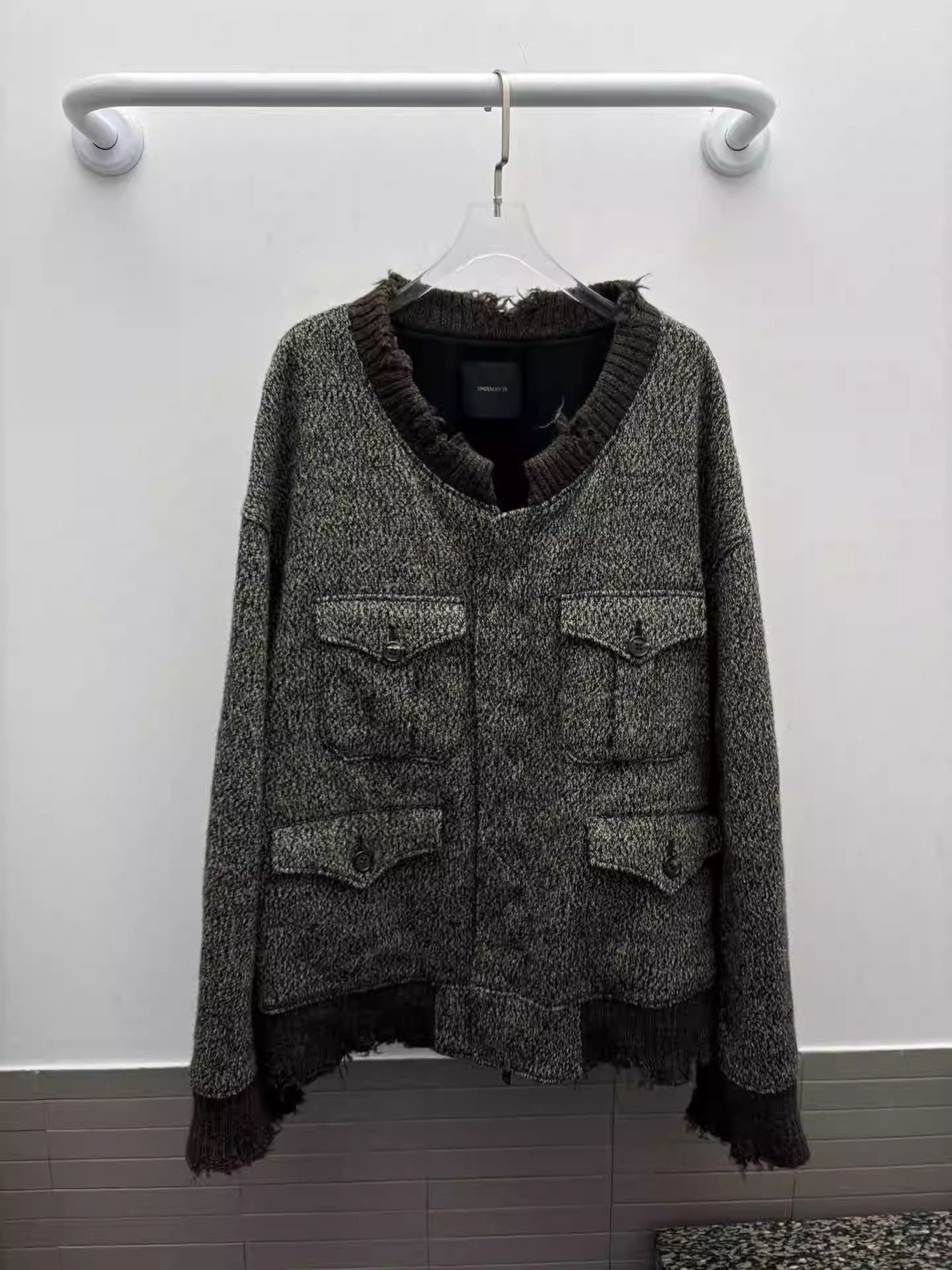 Undercover Undercover Brown Destroy Celiac Crew Neck Knit Jacket Size US L / EU 52-54 / 3 - 1 Thumbnail