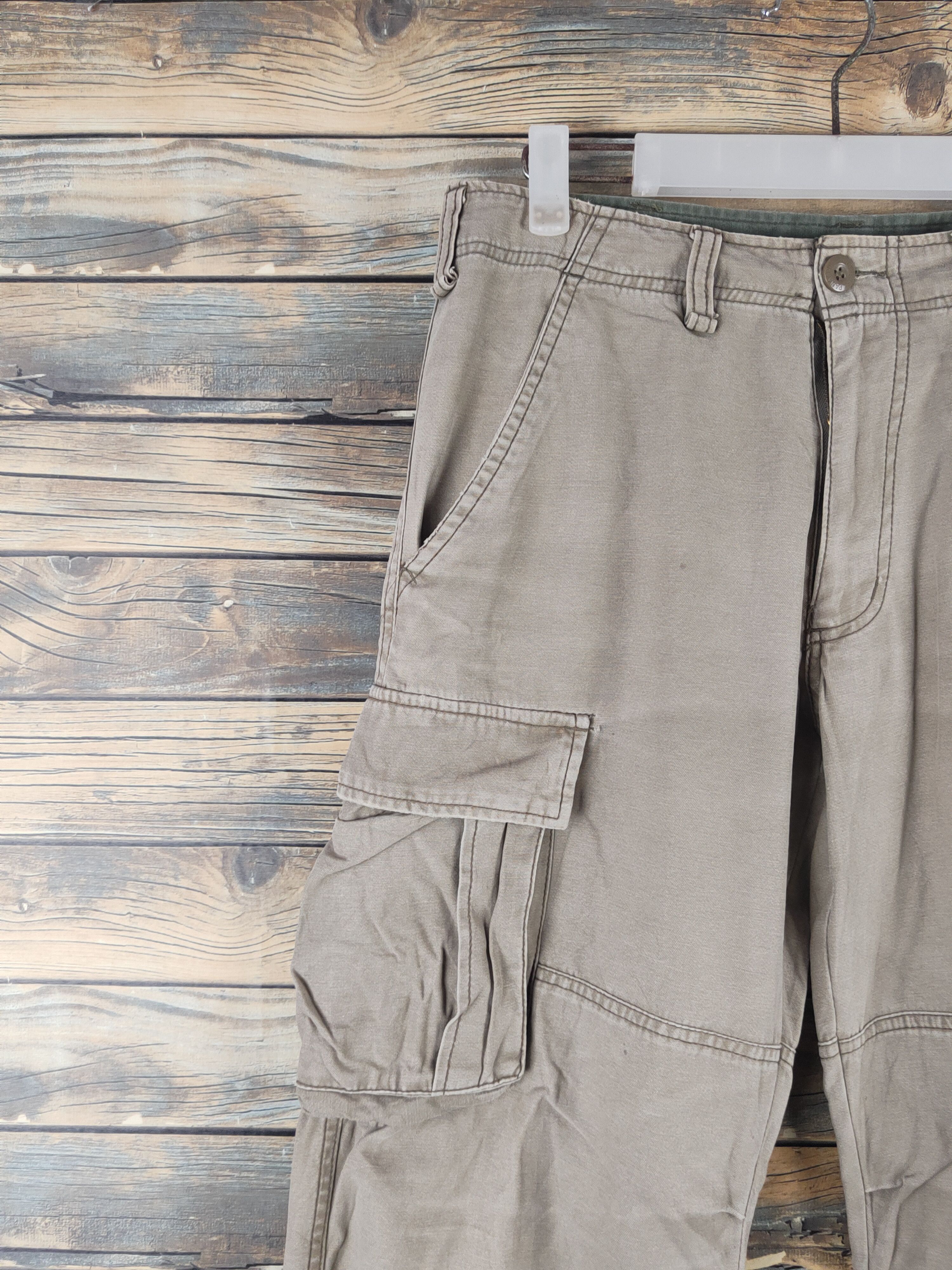 Japanese Brand Japanese Brand Beige Multipocket Cargo Pants #46-282T Size US 30 / EU 46 - 3 Thumbnail