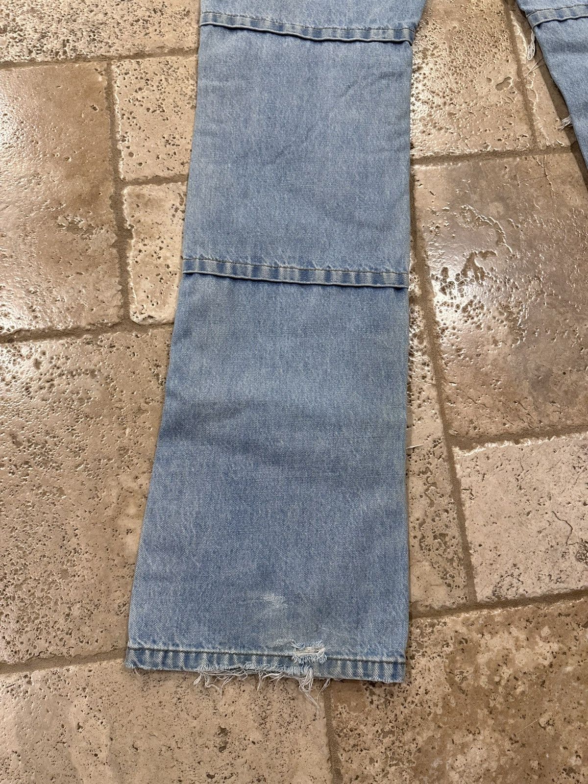 Who Decides War Who Decides War Yellow Sun Floral Patches Blue Denim Jeans Size US 34 / EU 50 - 8 Thumbnail