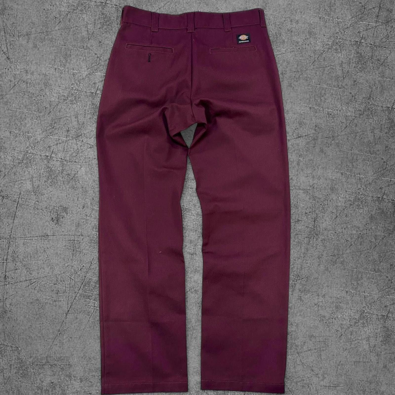 Dickies Dickies Skateboarding Burgundy Loose fit Pants Size US 34 / EU 50 - 1 Thumbnail