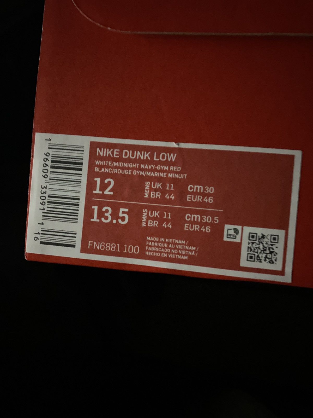 Nike New Americana Washed Denim Dunk Low Size US 12 / EU 45 - 7 Thumbnail