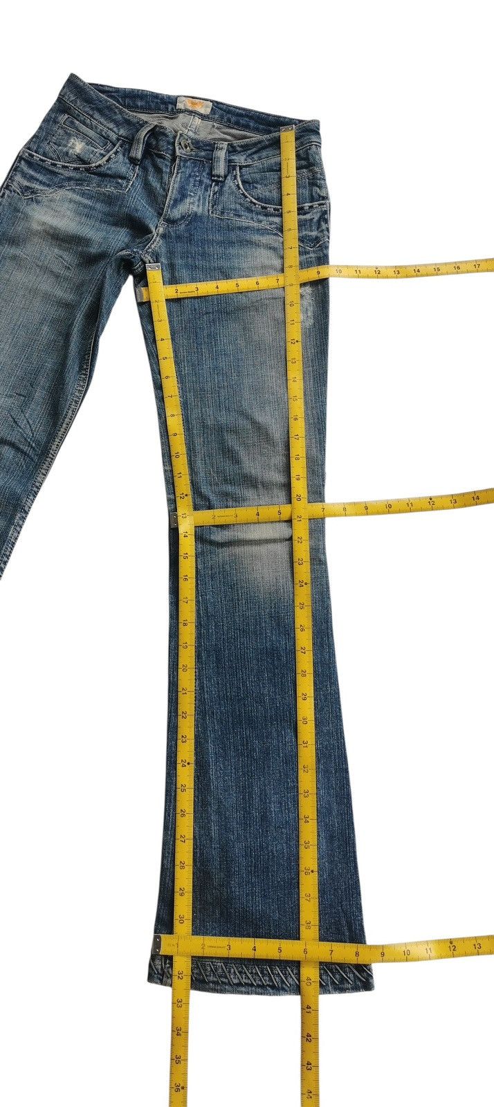 Antik Denim Antik denim flare pants with embroidery back pocket Size 27" / US 4 / IT 40 - 13 Thumbnail