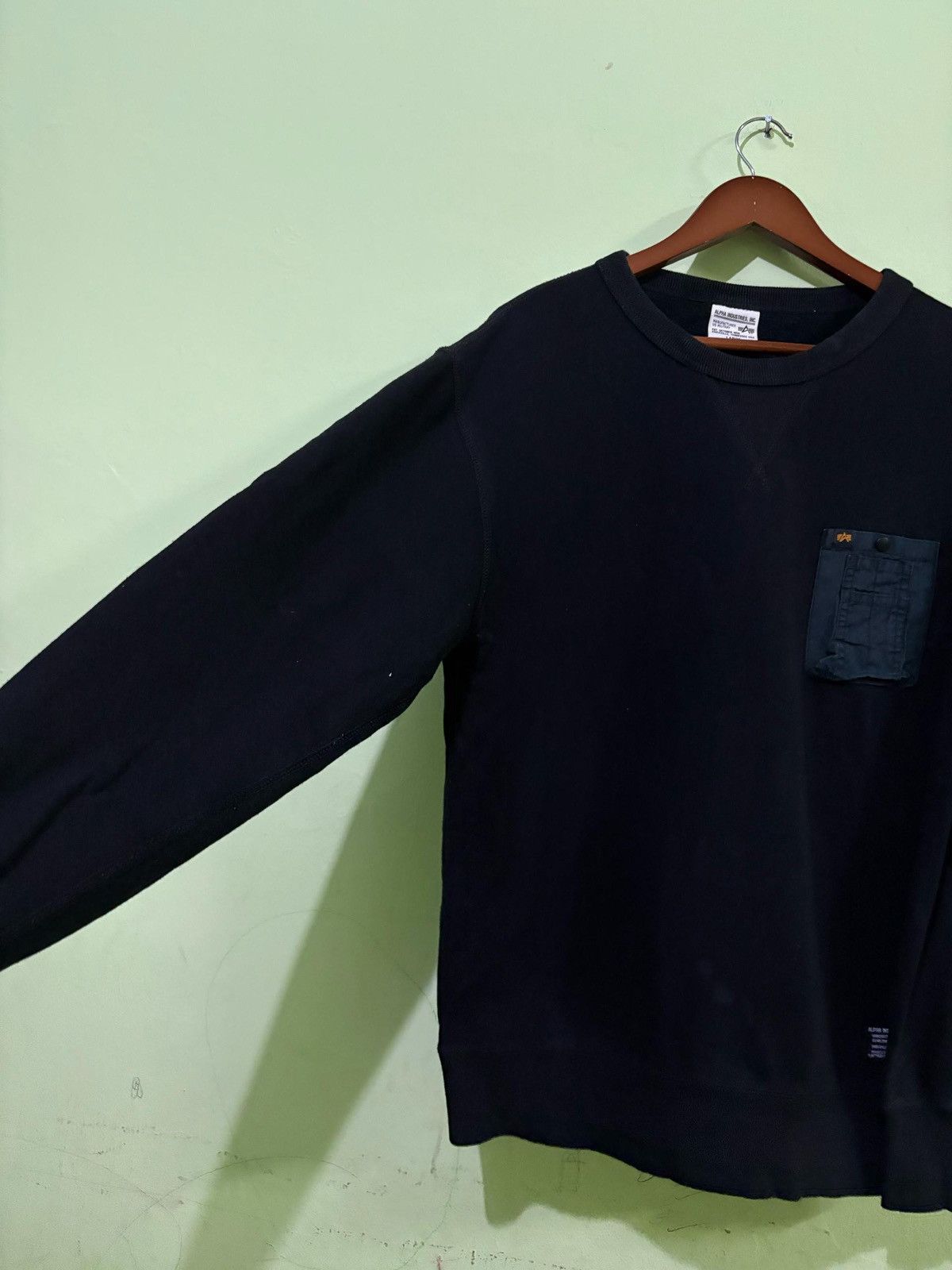 Alpha Industries Alpha Industries Sweatshirt Single Pocket Design Size US L / EU 52-54 / 3 - 2 Thumbnail