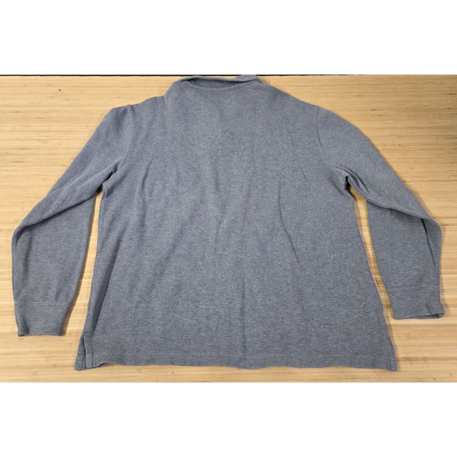 Polo Ralph Lauren Polo Ralph Lauren Sweater Mens Large Gray Quarter Zip Mock Neck Knit Size US L / EU 52-54 / 3 - 6 Thumbnail