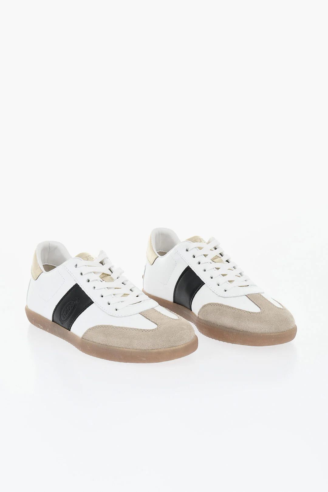 Tod's og1mm0426 Leather Low-Top Sneakers in White Size US 7.5 / IT 37.5 - 3 Thumbnail