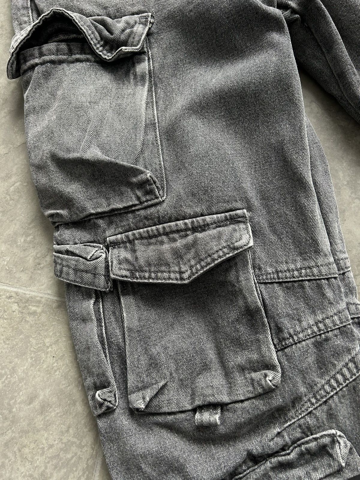 Other Crazy Multipocket Cargo Jeans Avant Garde Y2K Size 28" / US 6 / IT 42 - 4 Thumbnail