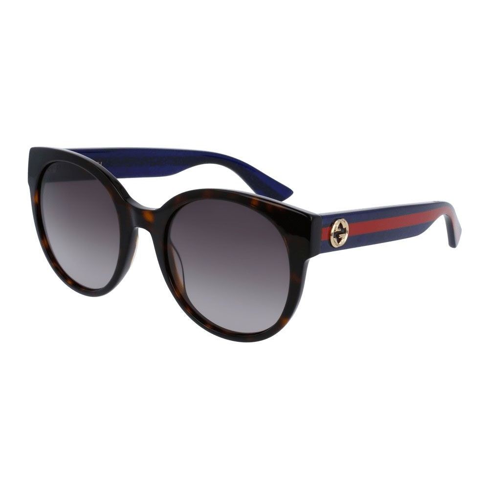 Gucci NEW GUCCI GG0035SN 004 Havana/Blue/Brown Women Sunglasses Size ONE SIZE - 2 Thumbnail