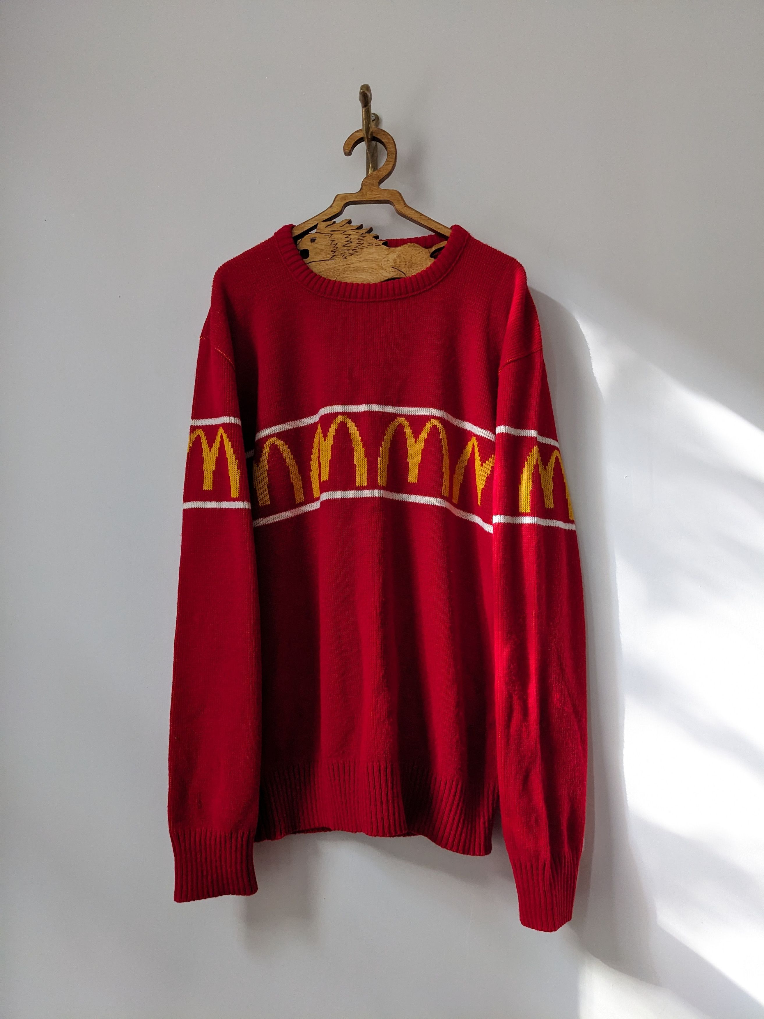 Vintage Vintage McDonald's Knit Crewneck Sweater Made in USA L Size US L / EU 52-54 / 3 - 1 Thumbnail