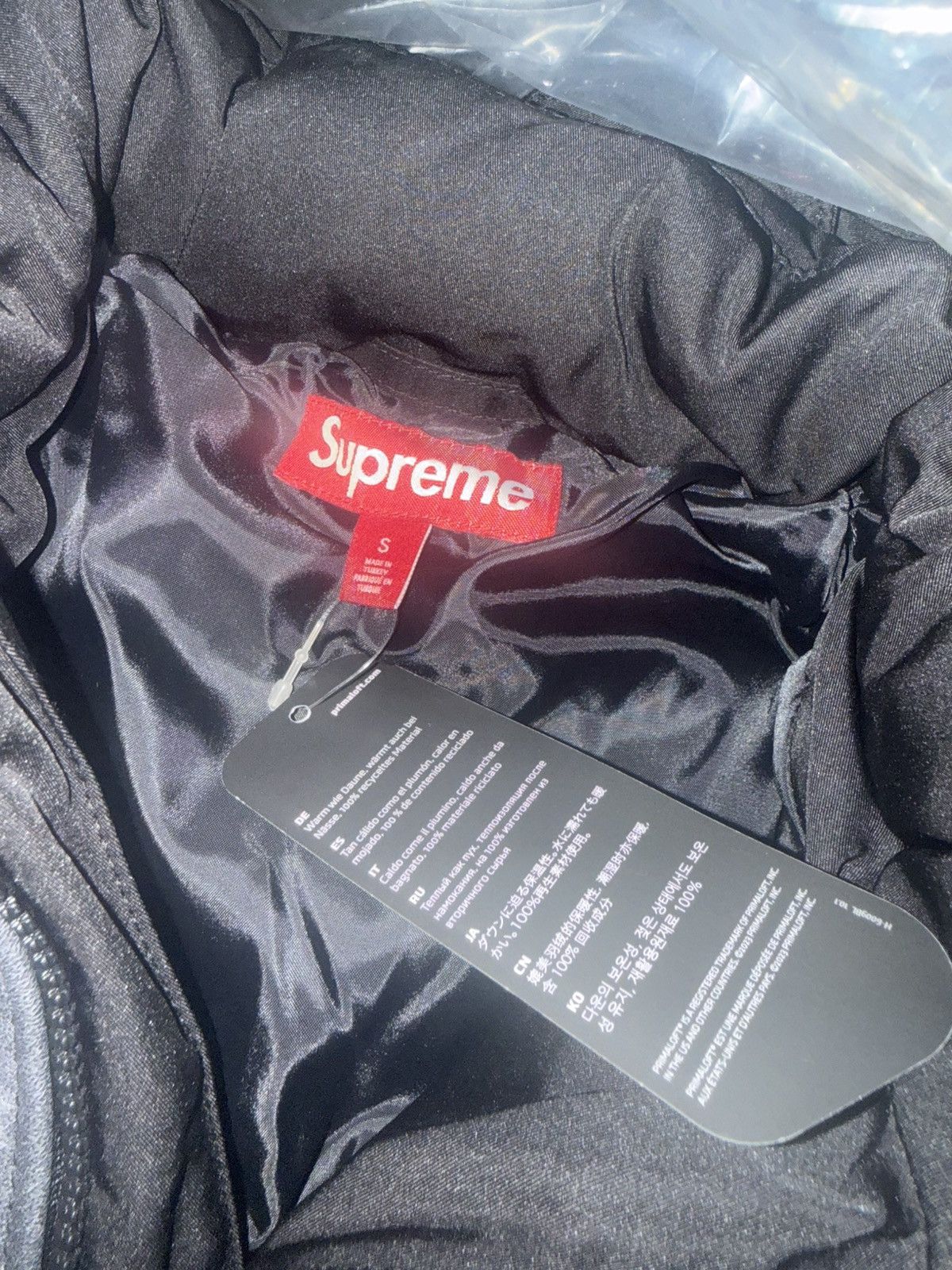 Supreme Supreme Leather Yoke Puffer Jacket Black (Size Small) Size US S / EU 44-46 / 1 - 5 Thumbnail