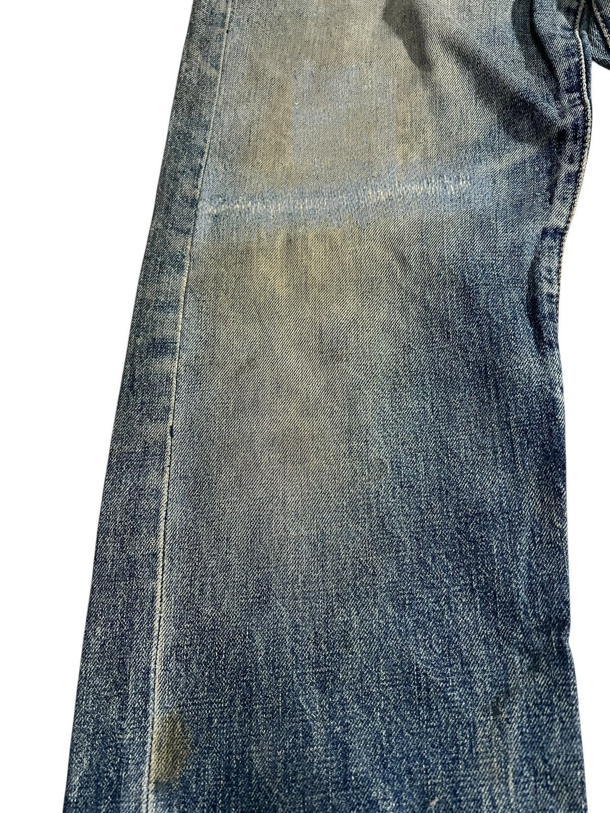 Levi's Vintage Levis 502 Big E Rusty Distress Selvedge Jean Size US 30 / EU 46 - 6 Thumbnail
