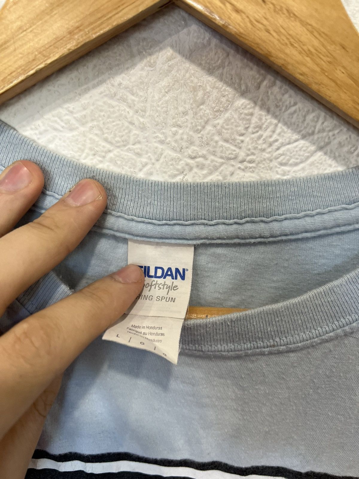 Fruit Of The Loom Oasis Definitely Maybe Blue T Shirt Tee Band Rock Size US L / EU 52-54 / 3 - 4 Thumbnail