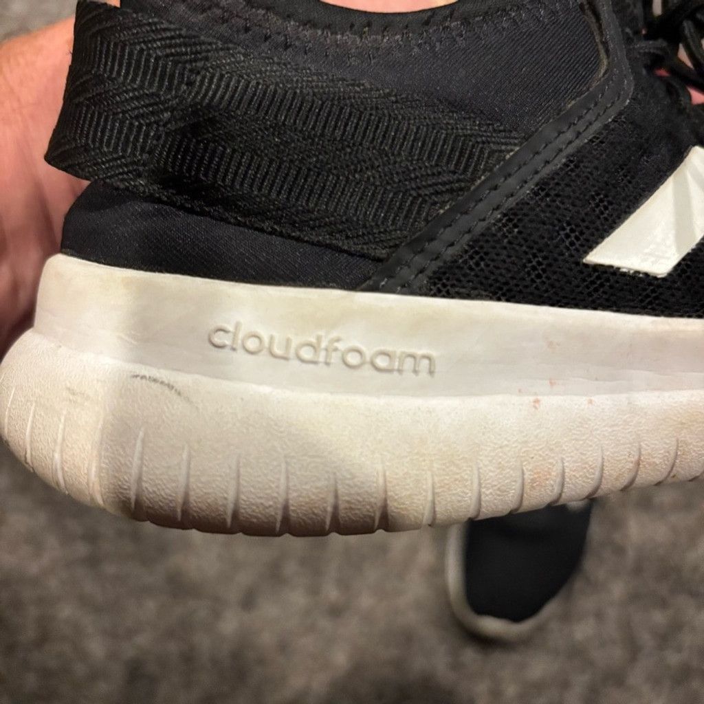 Adidas Adidas Black and White Cloudfoam Sneakers Size US 10 / EU 43 - 5 Thumbnail