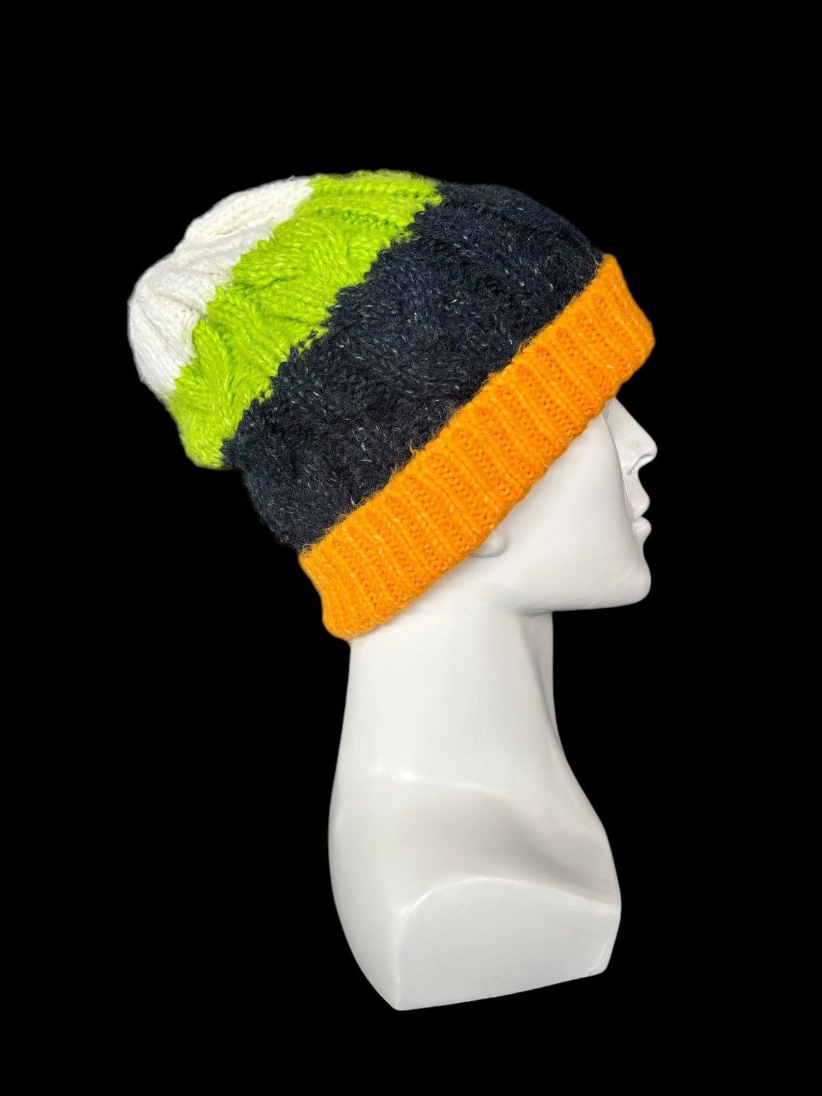 Japanese Brand × Kapital × Vintage Crochet Knitted Japanese Style Beanie Hats Rare 🎌☠️☠️ Size ONE SIZE - 3 Thumbnail