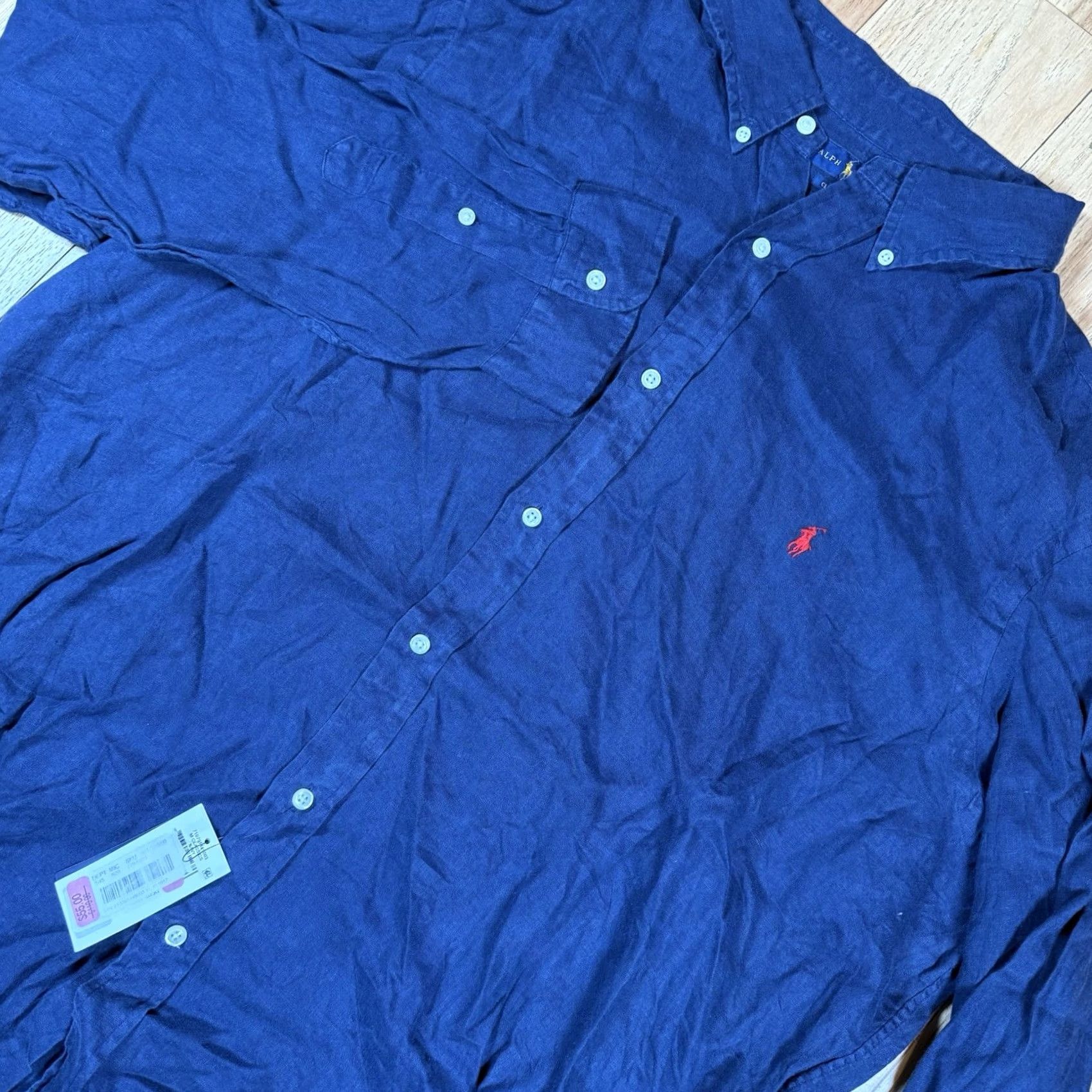Polo Ralph Lauren Polo Ralph Lauren Button-Up Shirt Mens XXL Long Sleeve Blue New With Tags Size US XXL / EU 58 / 5 - 3 Thumbnail