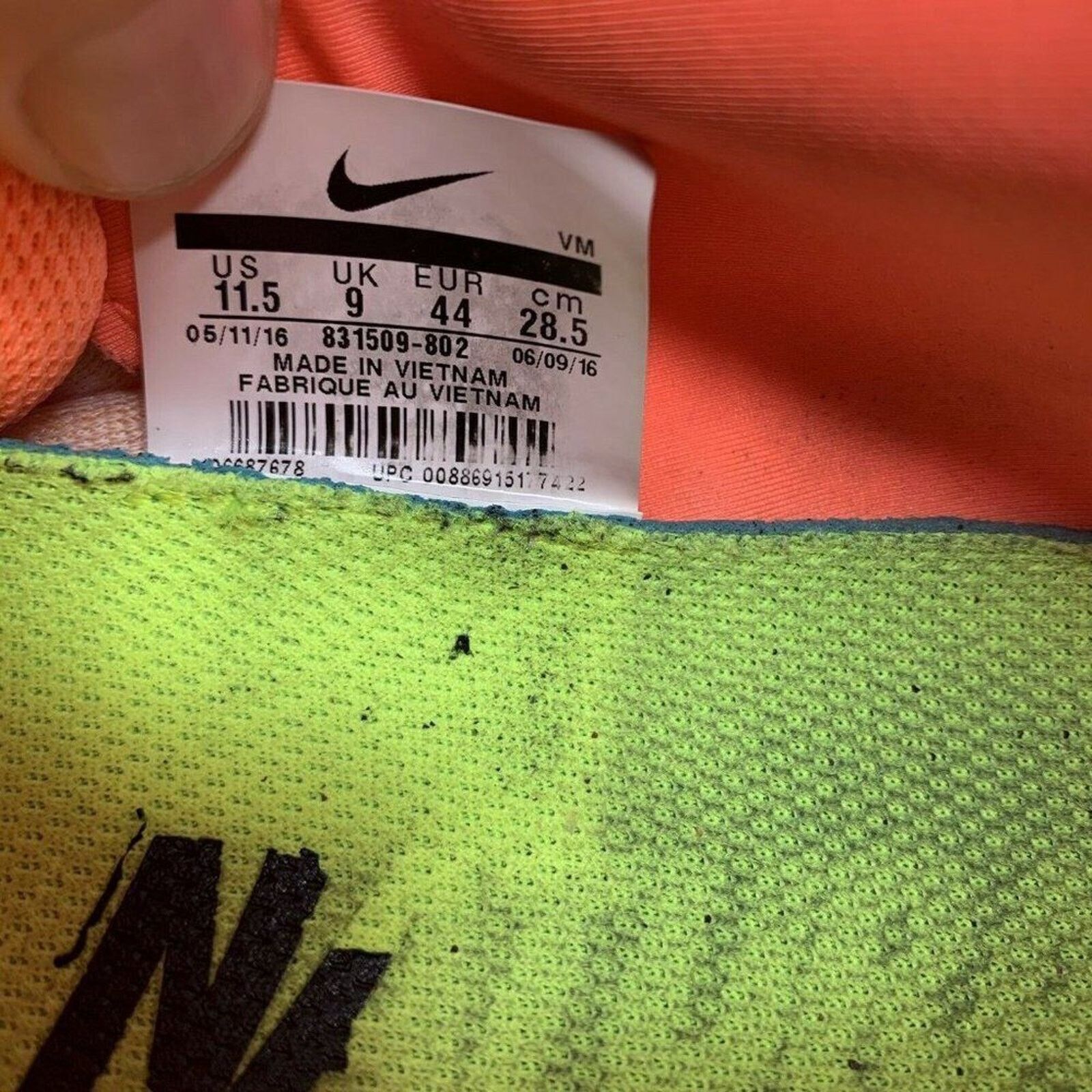 Nike Nike Free Bright Mango Womens 11.5 Running Shoes 831509-802 Size US 11.5 / IT 41.5 - 11 Thumbnail