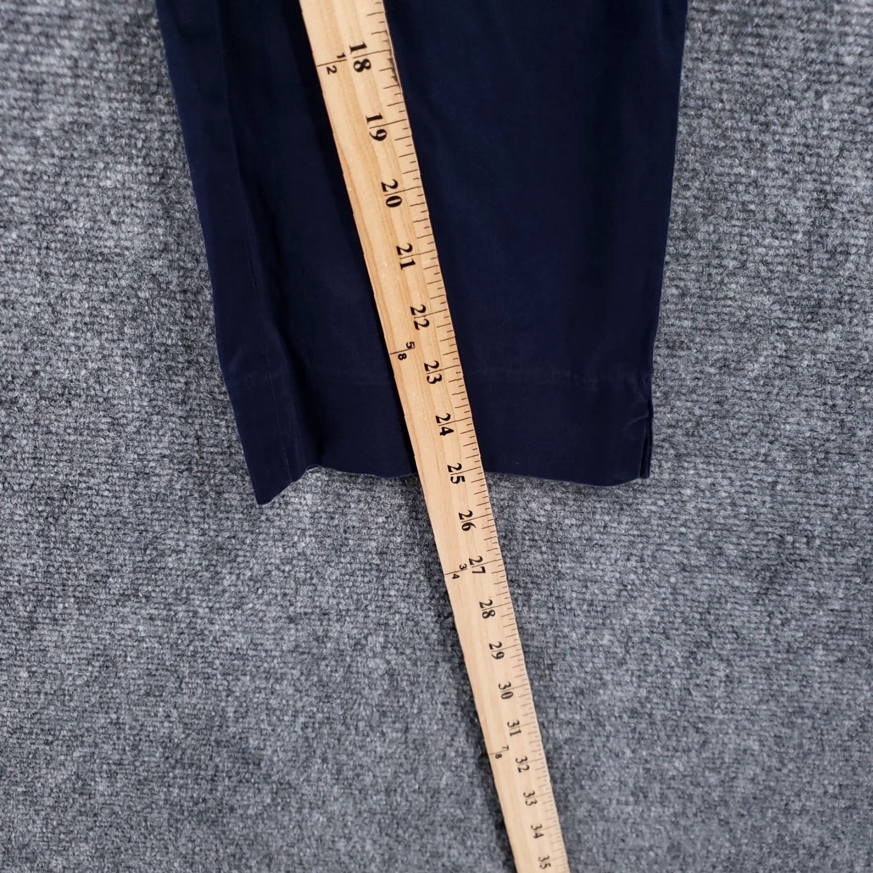 Talbots Talbots Pants Womens 12 Blue High Rise Cropped Straight Leg Work Cropped Pants Mens? No – Women Size 34" / US 12 / IT 48 - 5 Thumbnail