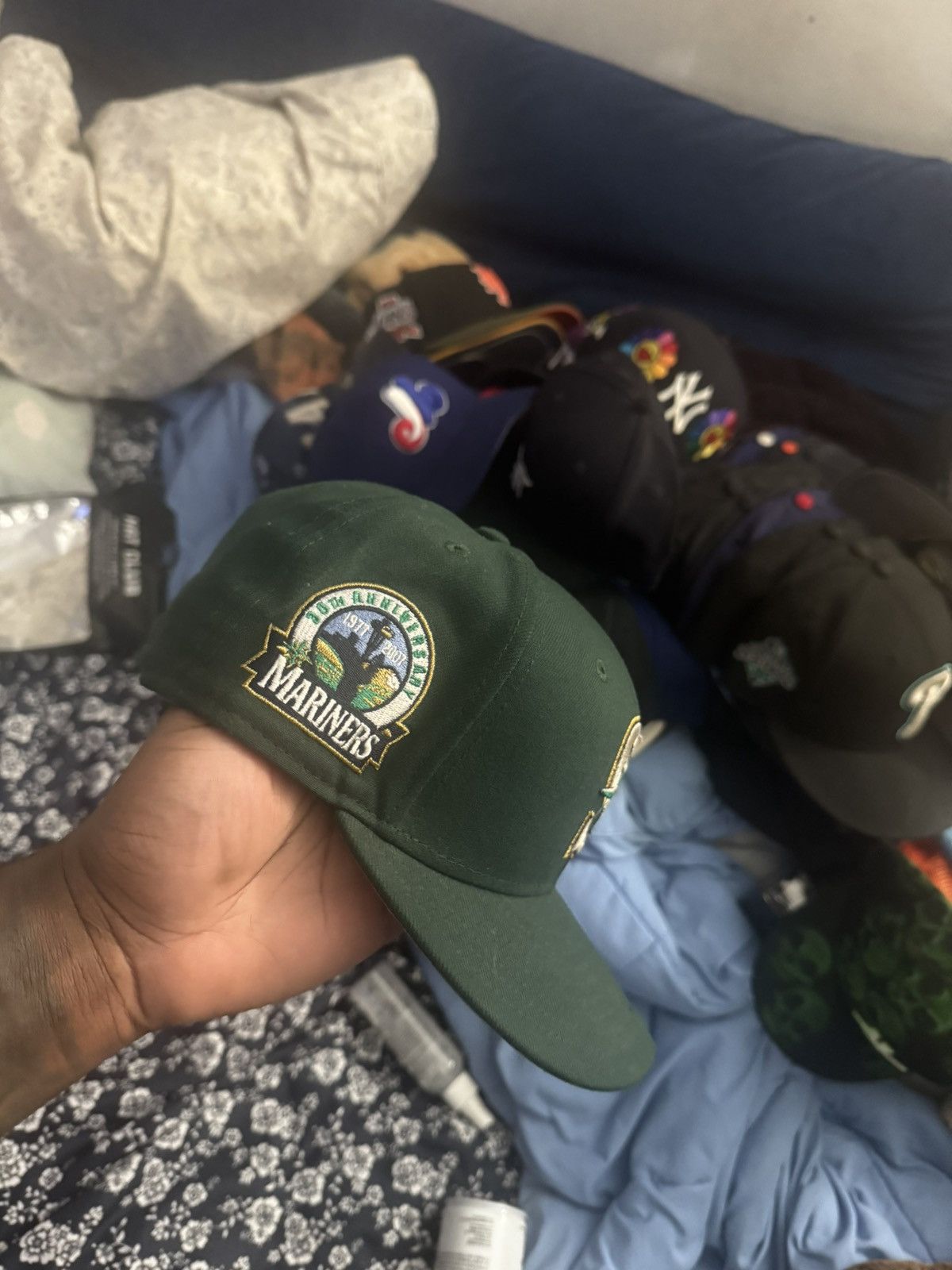 Hat Club Hat club mariners fitted sz 7 3/8 Size ONE SIZE - 3 Thumbnail