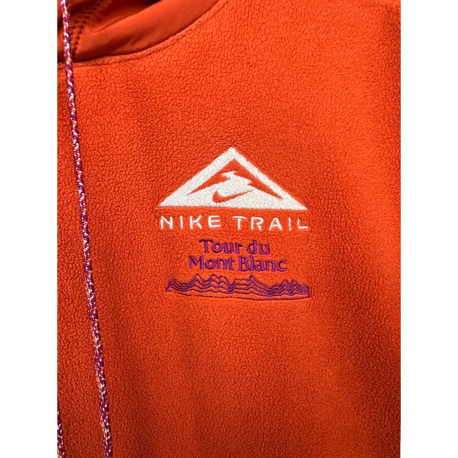 Nike Nike Trail Hoodie Mens Fleece XL Orange Nike Trail Hoodie Mens XL Orange Fleece Hooded Pullover Size US XL / EU 56 / 4 - 3 Thumbnail