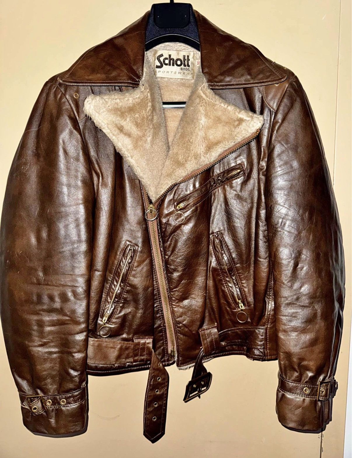 Schott Vintage schott leather jacket Size US M / EU 48-50 / 2 - 1 Thumbnail