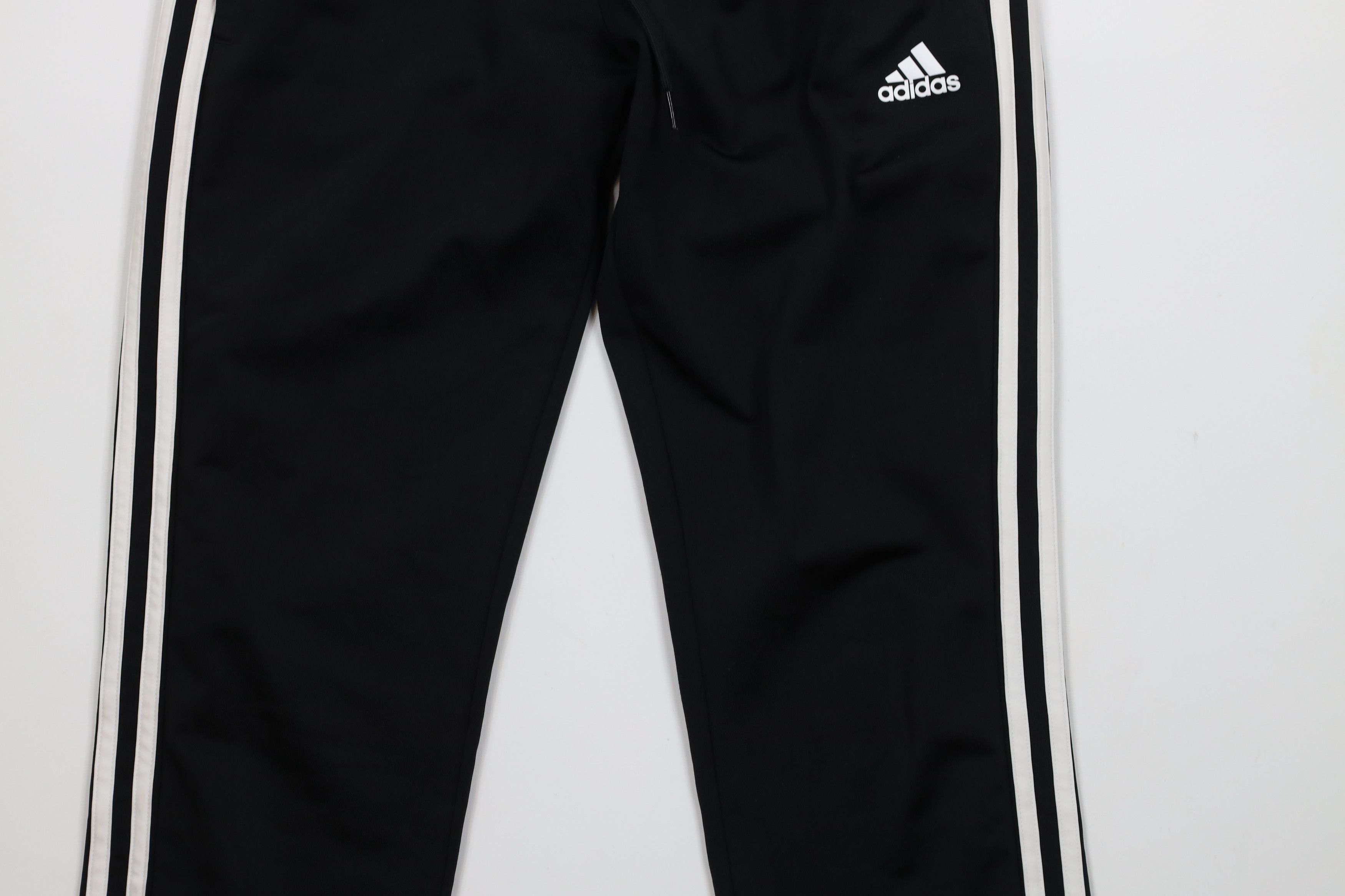 Adidas × Vintage Vintage Y2K Adidas Striped Cuffed Sweatpants Joggers Black Size US 32 / EU 48 - 3 Thumbnail