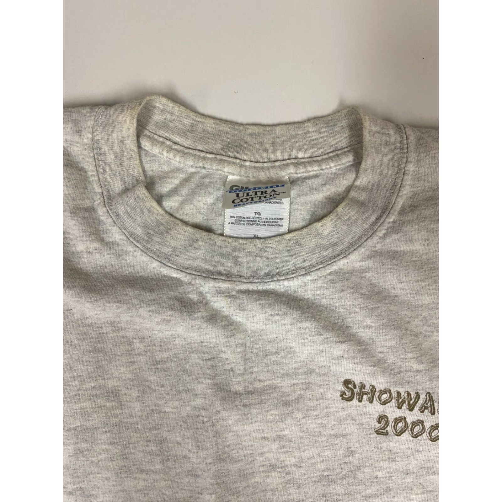 Gildan Gildan Mens Shirt XL Gray Crew Neck Cotton Short Sleeve Logo Atlanta Woodcraft Vintage: No Size US XL / EU 56 / 4 - 4 Thumbnail