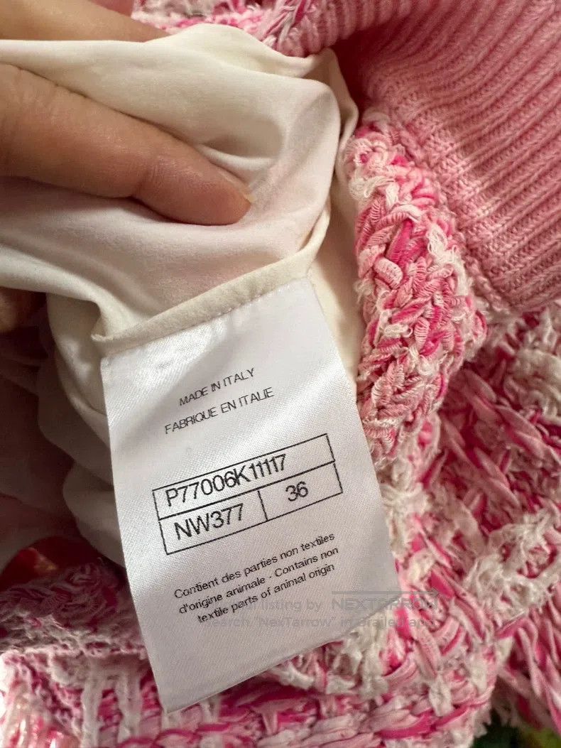 Chanel Chanel 24P tassel white and pink knitted skirt Size 24" / US 00 / IT 34 - 5 Thumbnail