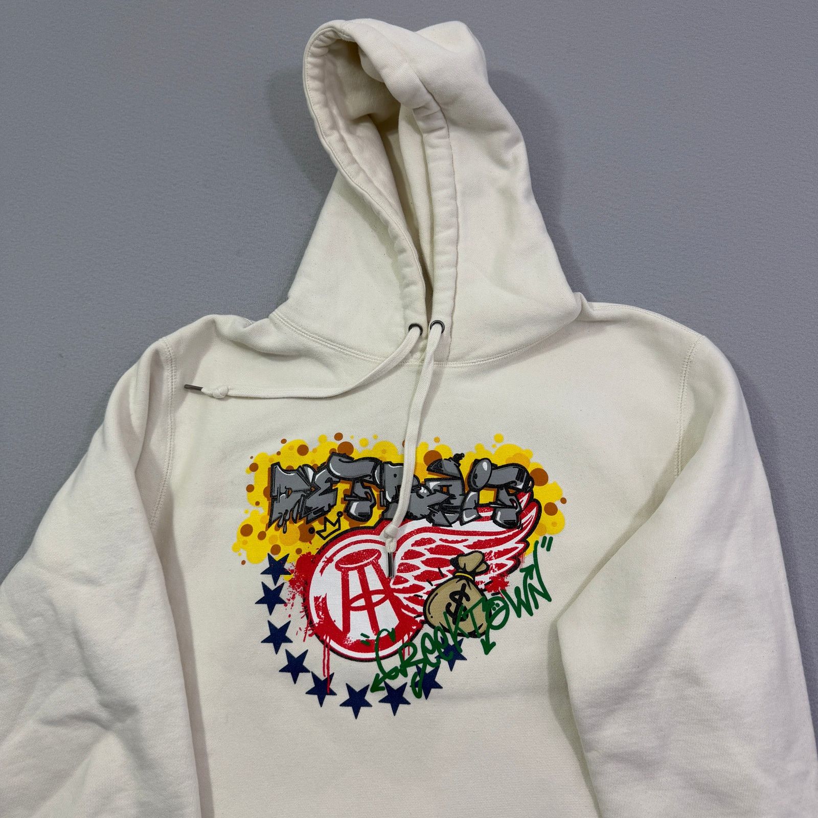 Other Barstool Sports Detroit Greek Town Hoodie Men's Large Cream Size US L / EU 52-54 / 3 - 2 Thumbnail