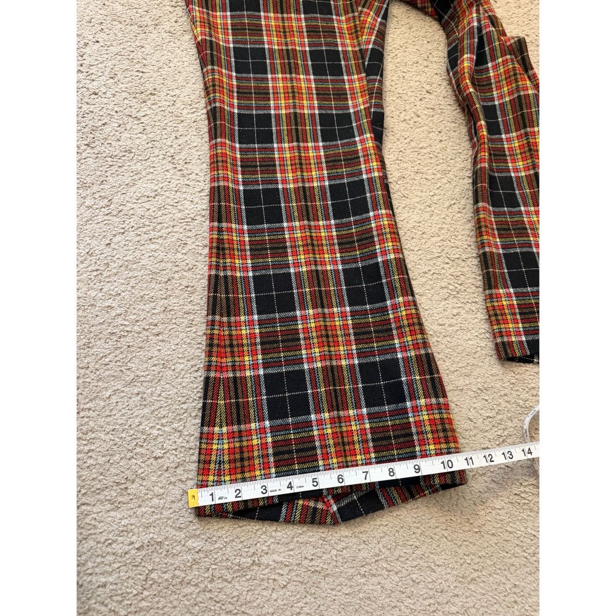Vintage VINTAGE PLAID FLARE PANTS Size US 32 / EU 48 - 18 Thumbnail