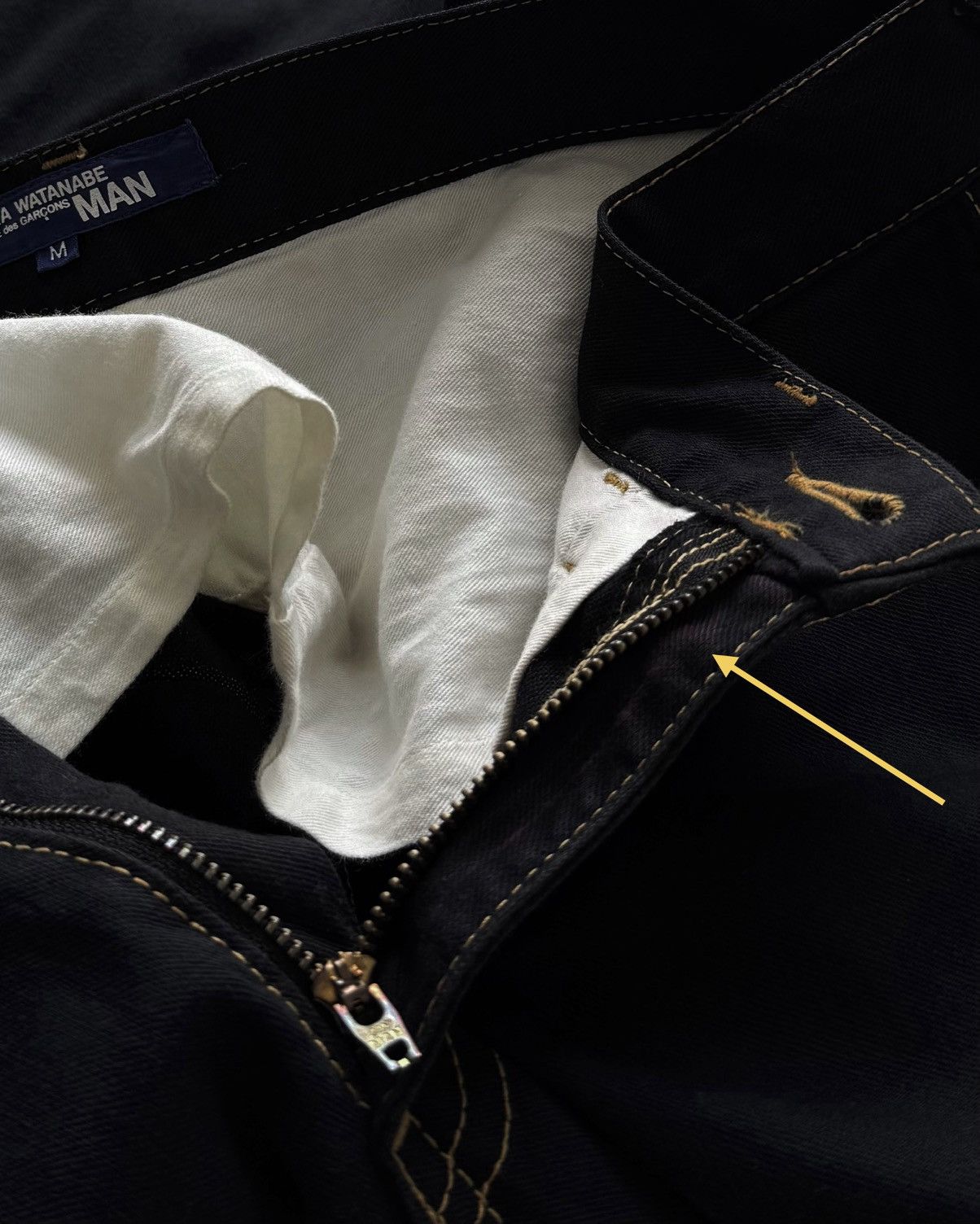 Junya Watanabe JUNYA WATANABE COMME des GARÇONS BLACK COTTON PANTS Size US 33 - 4 Thumbnail