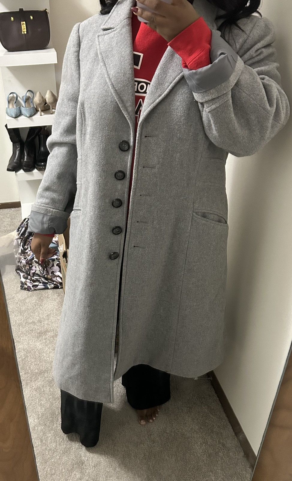Vintage Size 20 gray trenchcoat! Fits like a XL! Size XXL / US 16-18 / IT 52-54 - 10 Thumbnail