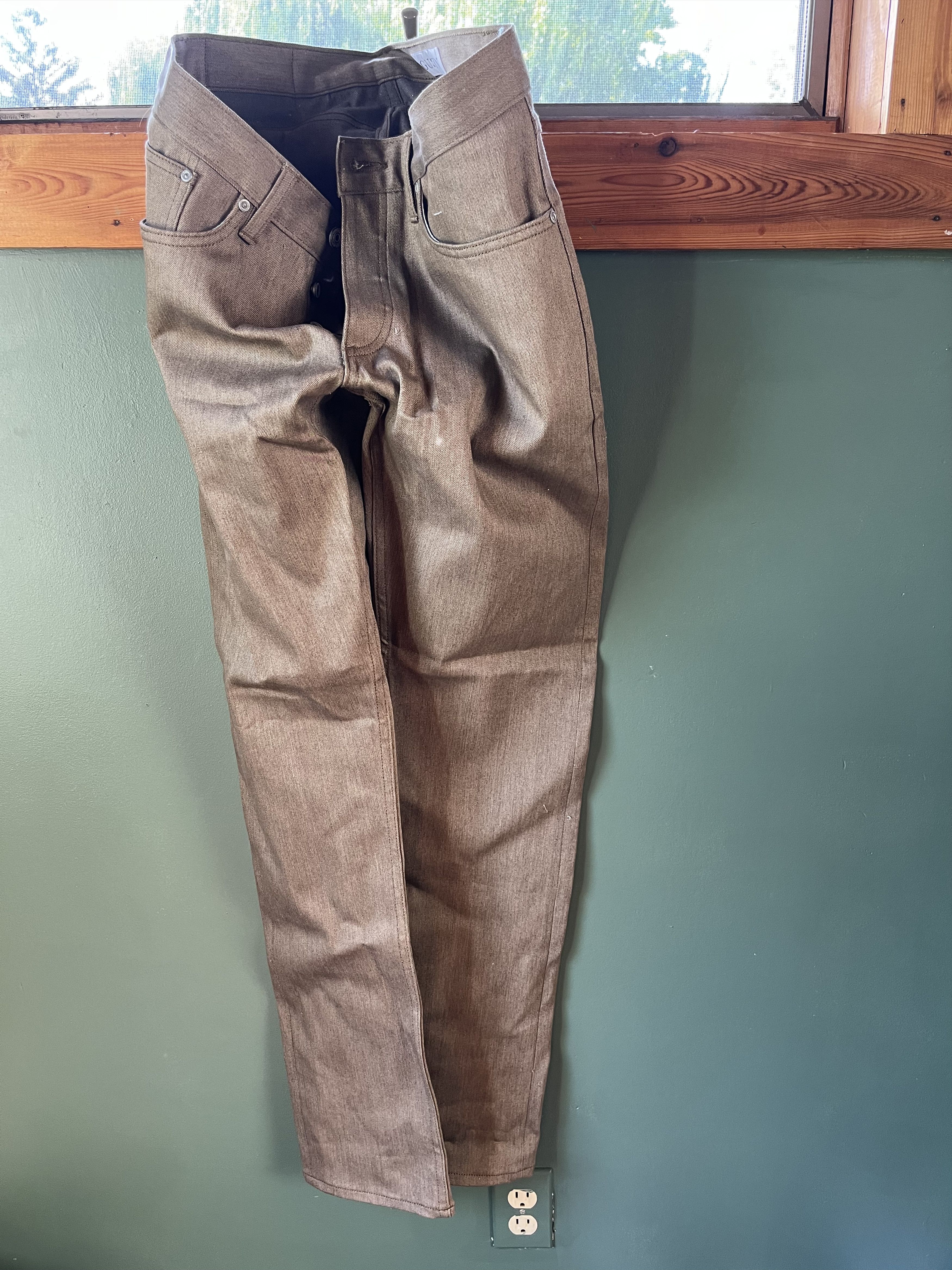 Gustin #381 Brown x Black Stretch Size US 33 - 1 Thumbnail