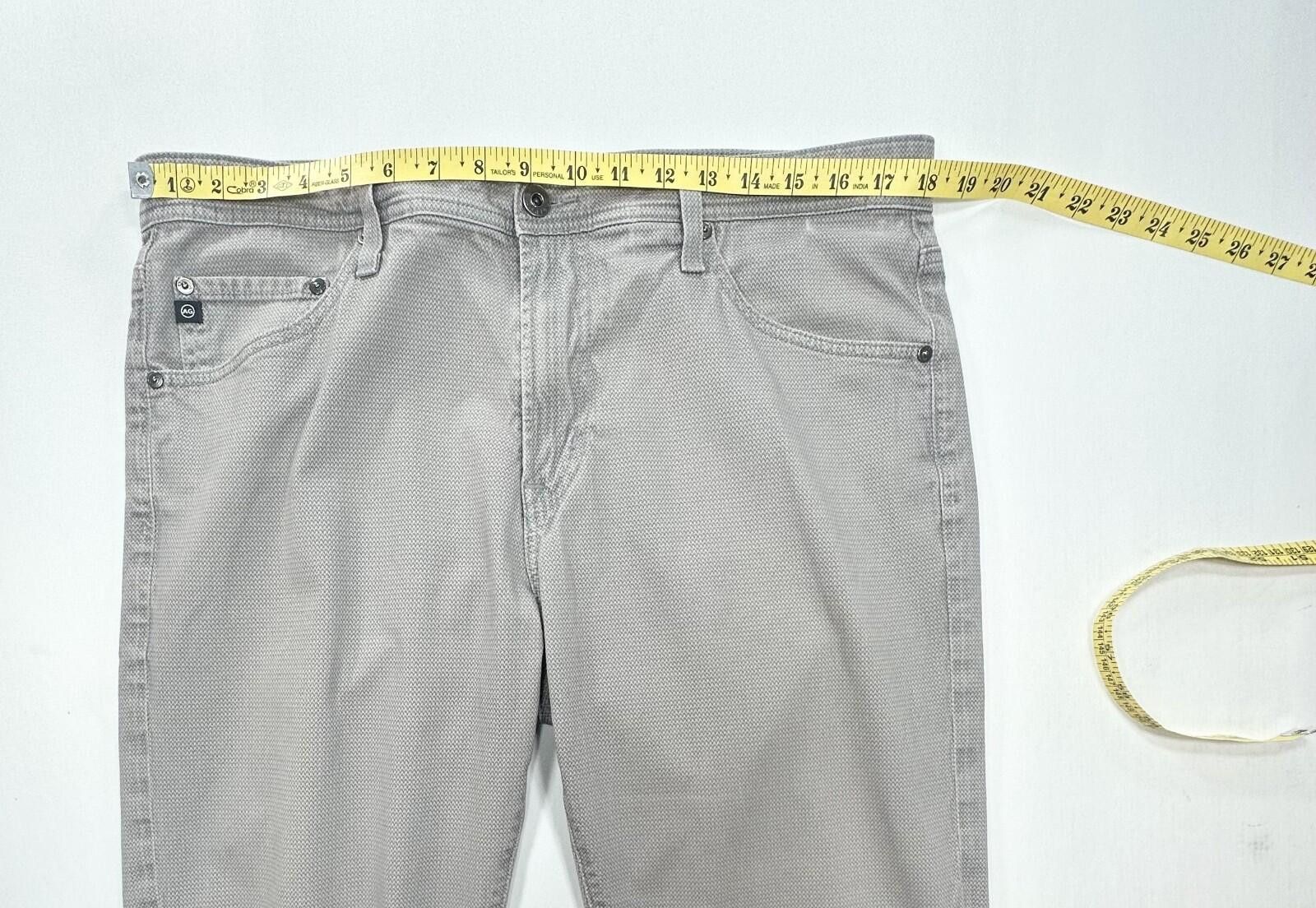 AG Adriano Goldschmied Adriano Goldschmeid Slim Straight Chinos Gray Mens 36/34 Size US 36 / EU 52 - 3 Thumbnail