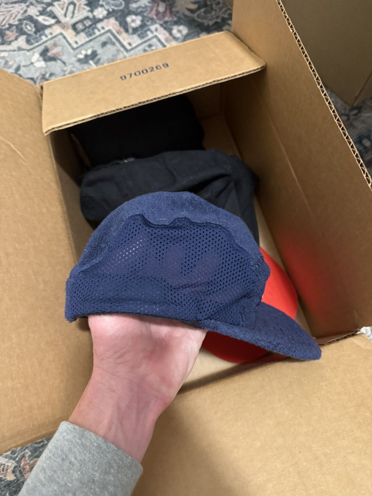 Supreme Supreme navy terry mesh side panel camp cap Size ONE SIZE - 2 Thumbnail
