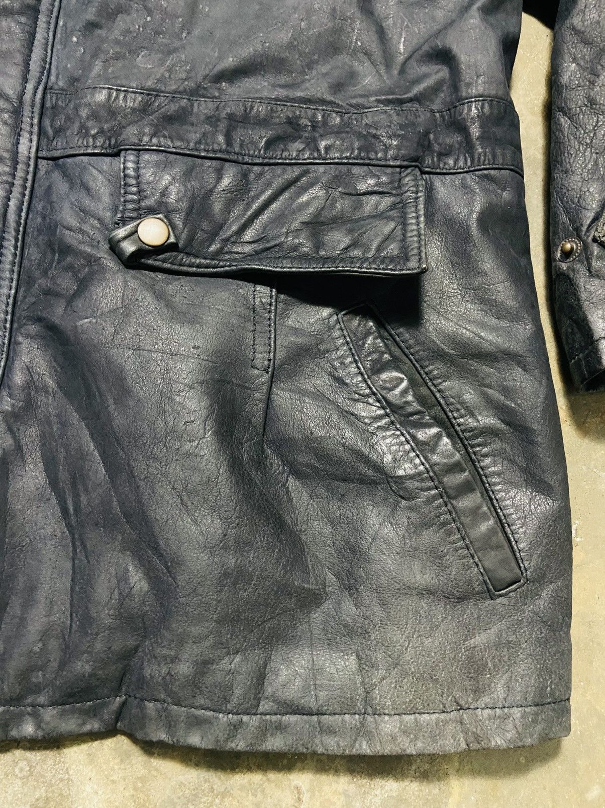 Genuine Leather US Air Force Sky Bombers Parka Leather Jacket Size US XL / EU 56 / 4 - 7 Thumbnail