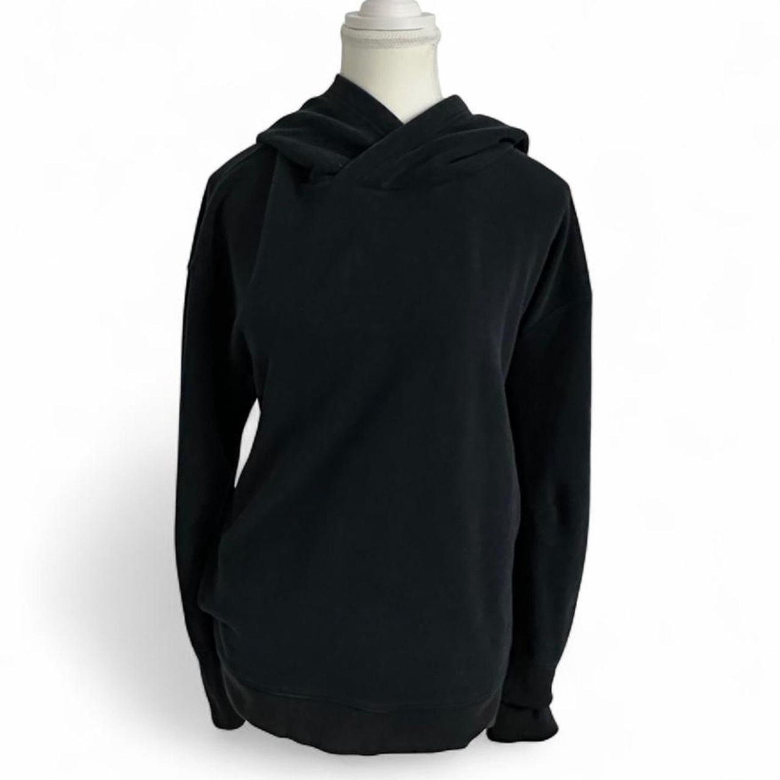Free People Free People Black Cotton Hoodie Size Medium Relaxed Fit Size M / US 6-8 / IT 42-44 - 1 Thumbnail
