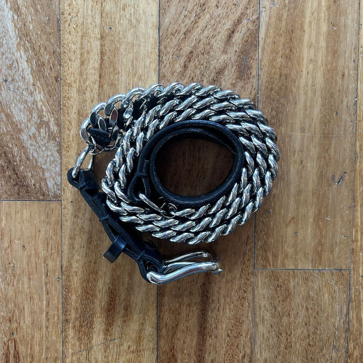 Balmain Balmain FW10 chain belt by Christophe Decarnin Size 32 - 3 Thumbnail