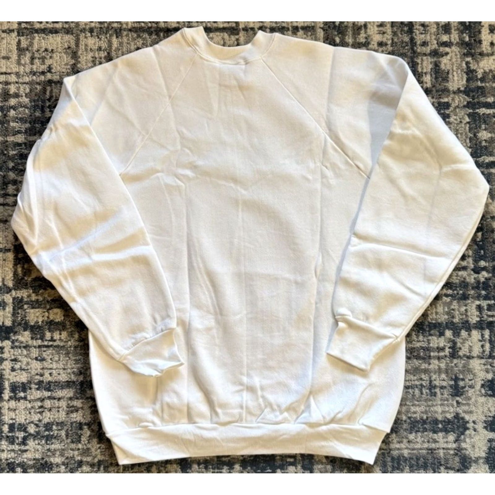 Fruit Of The Loom VINTAGE Fruit of the Loom Sweatshirt L The Troubles Gibraltar Martyrs Noraid Sinn Fein 80s Mens White Long Sleeve Size US L / EU 52-54 / 3 - 4 Thumbnail