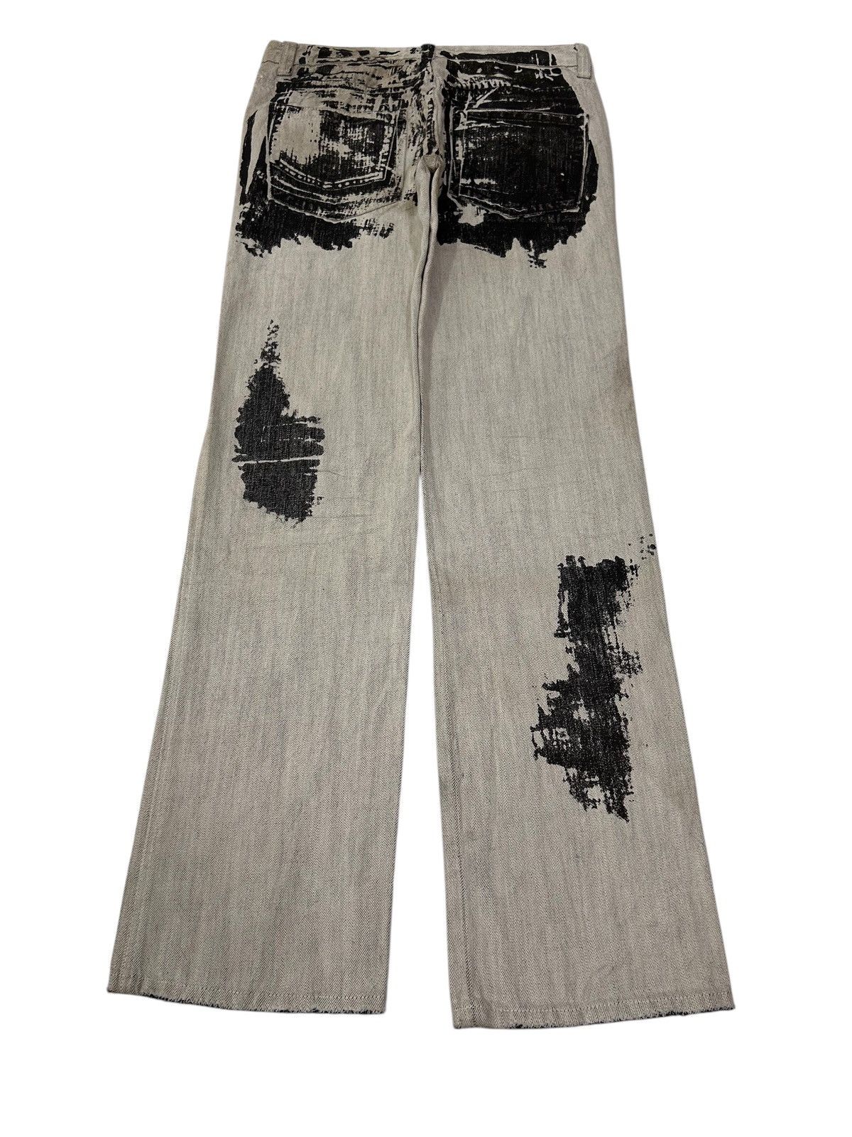 Japanese Brand × Vintage Vintage Japanese Grunge Graffiti Wash Distressed Jeans Size US 34 / EU 50 - 1 Thumbnail