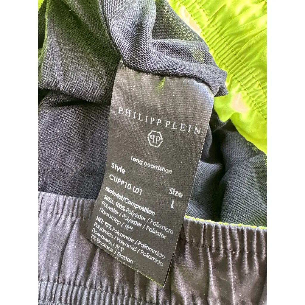 Philipp Plein Philipp Plein Skull Logo Board Shorts Black Neon Size L Size US 34 / EU 50 - 4 Thumbnail