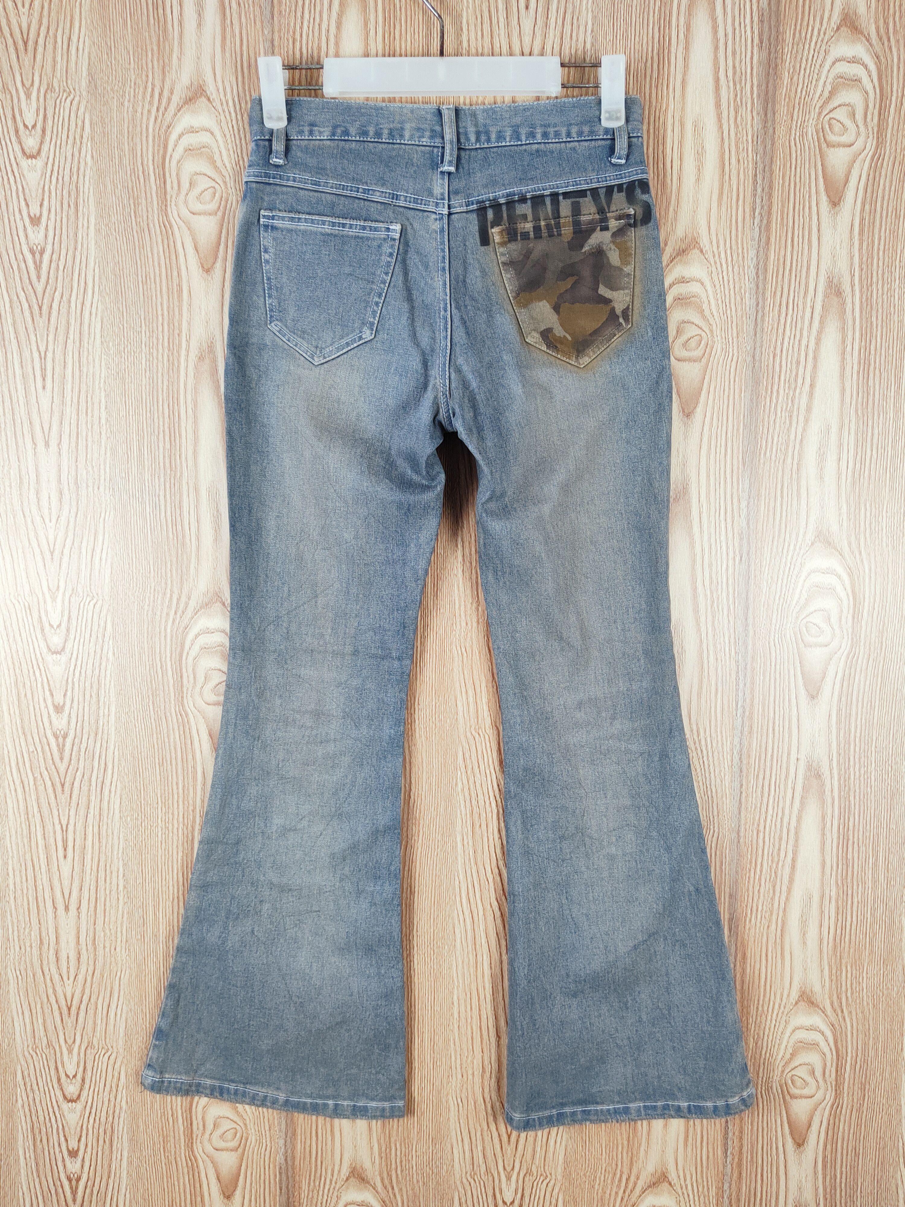 Japanese Brand Penty's Blue Distressed Ripped Boot Cut Jeans #W344 Size 26" / US 2 / IT 38 - 9 Thumbnail