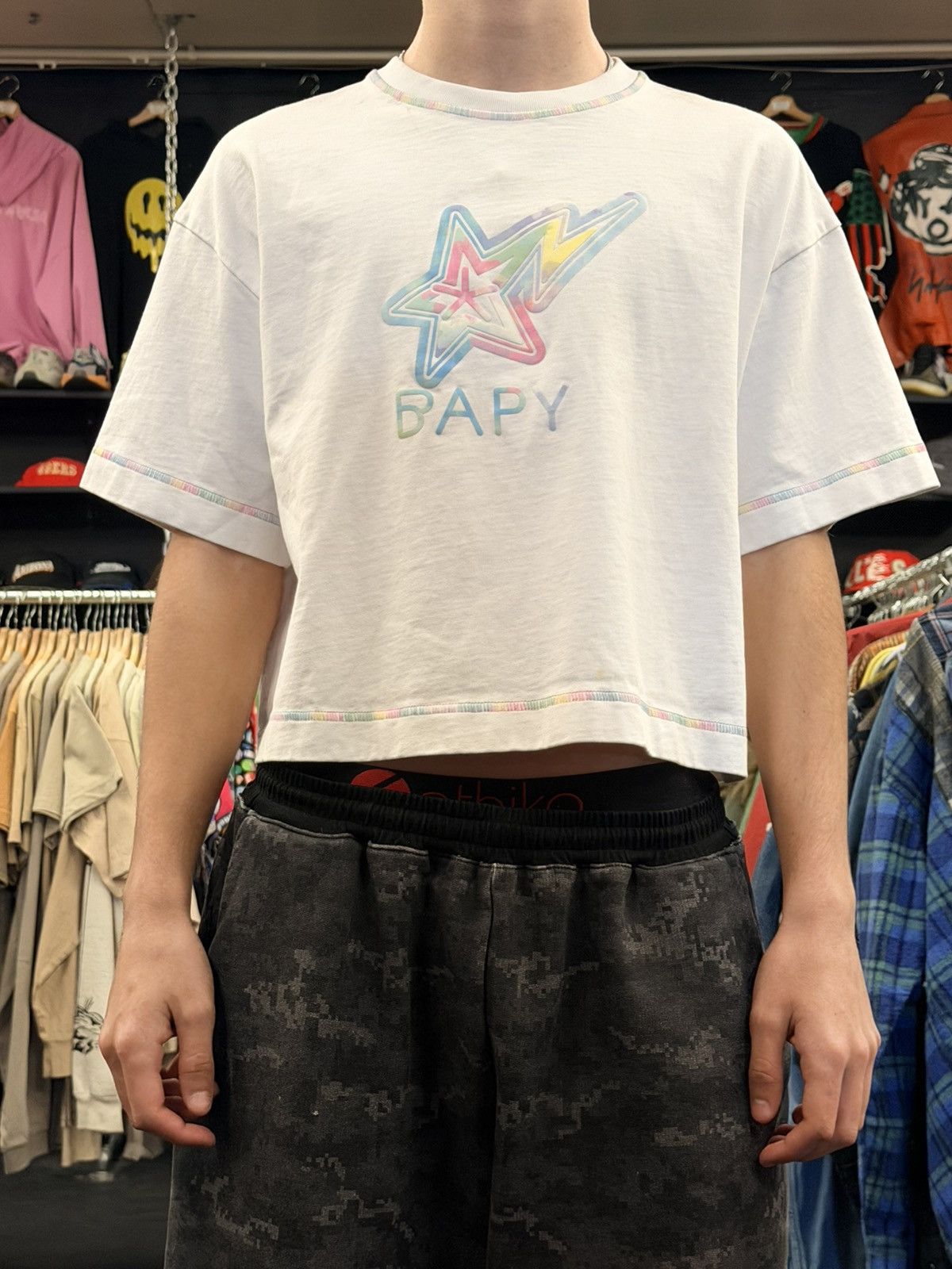 Bape Bapy Crop T-Shirt Size S / US 4 / IT 40 - 1 Thumbnail