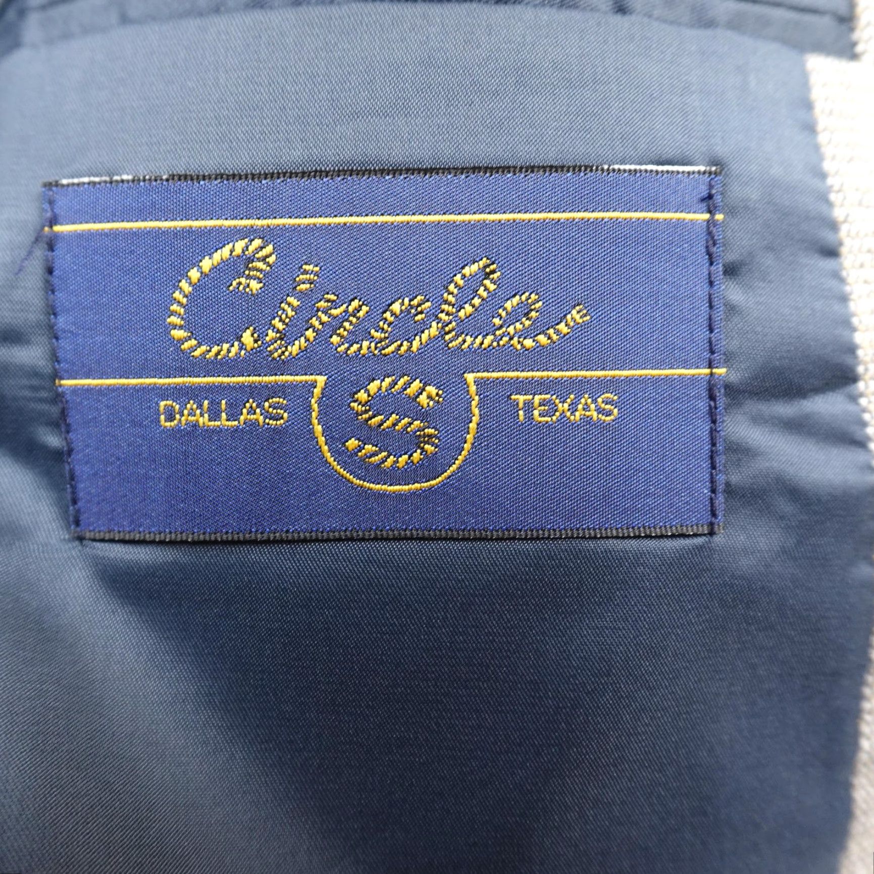 Vintage VINTAGE Circle S Suit 2 Piece Mens Gray Silk Western Jacket Trouser Pants 50L 32X33 Big & Tall Size 50R - 3 Thumbnail