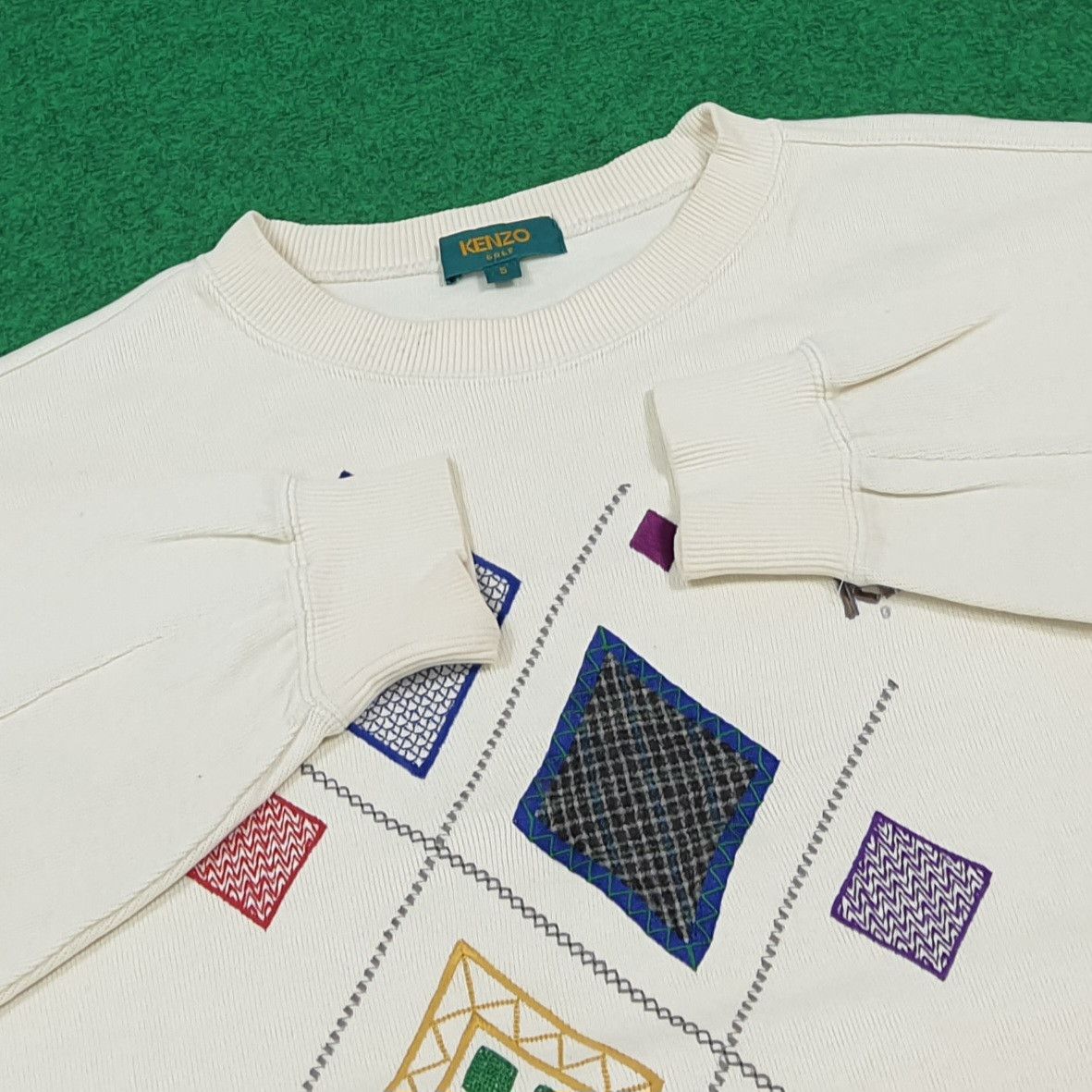 Kenzo Vintage 90s Kenzo Golf Embroidery Sweatshirt C293N3 Size US L / EU 52-54 / 3 - 4 Thumbnail