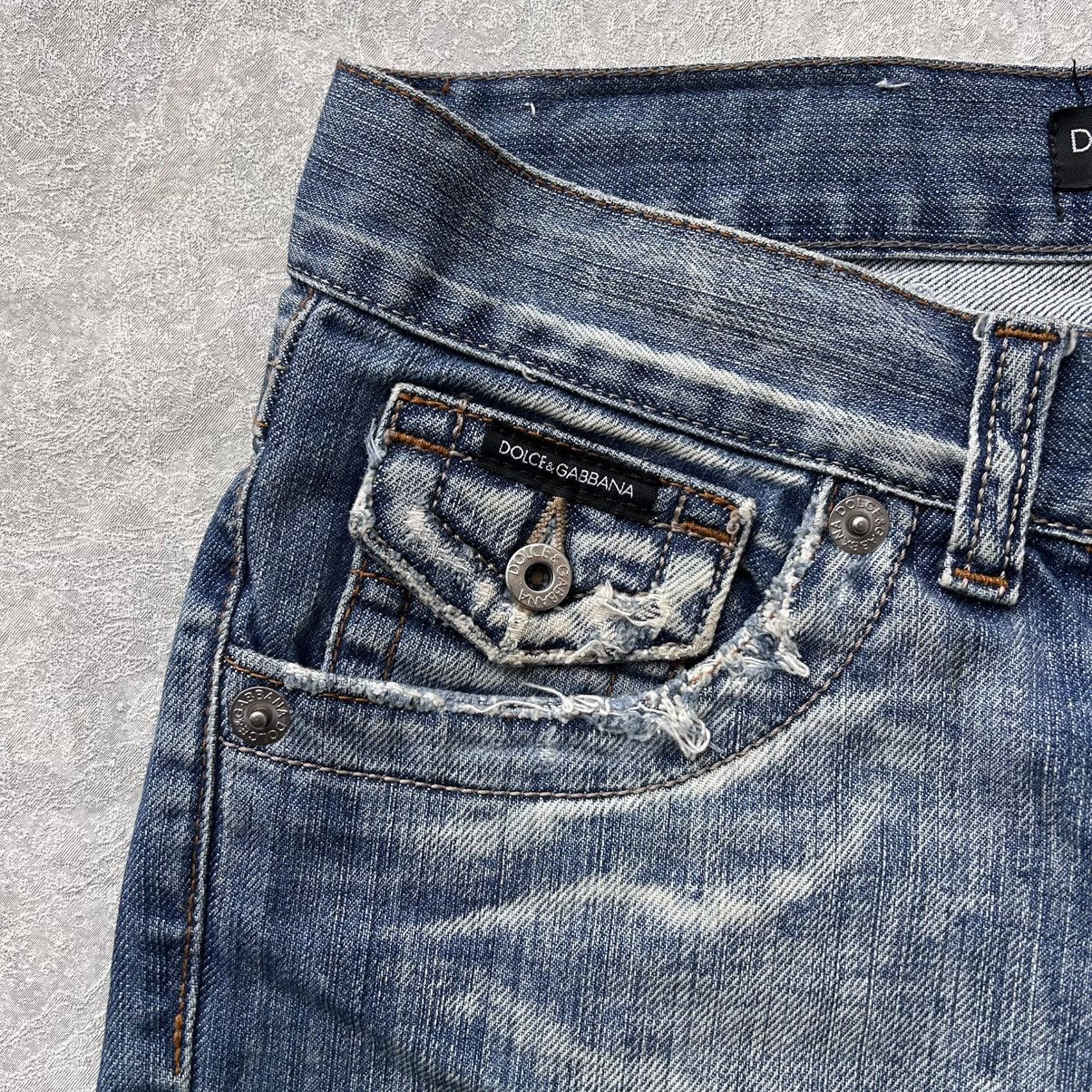 Dolce & Gabbana Vintage 90s Dolce Gabbana Distressed Mini Shorts Size 30" / US 8 / IT 44 - 7 Thumbnail