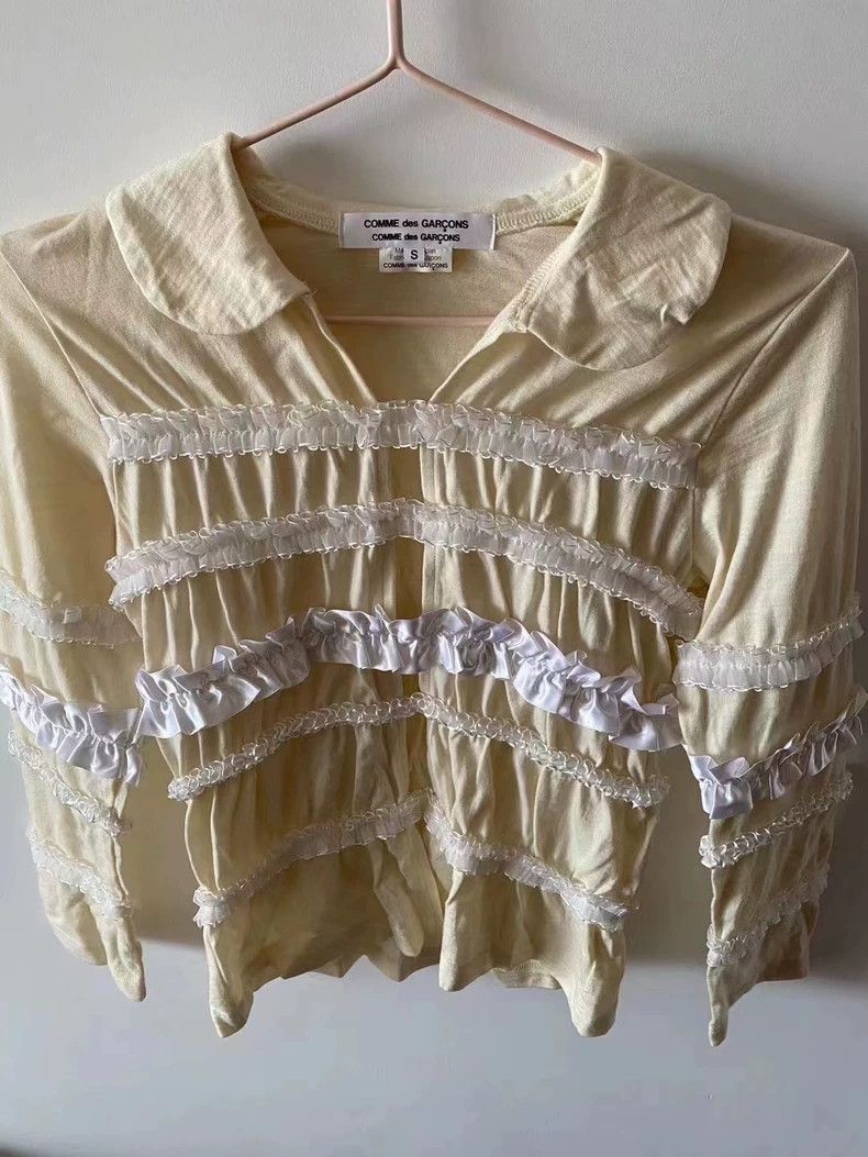 Comme des Garcons Comme Des Garcons CDG main line lace pleated top Size S / US 4 / IT 40 - 3 Thumbnail