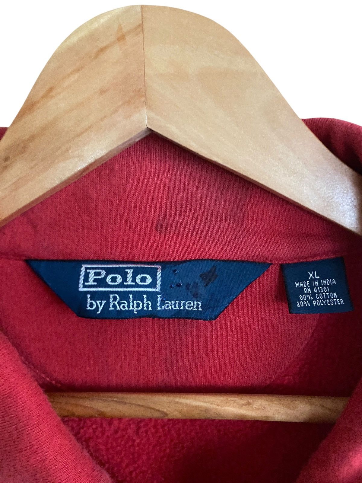 Polo Ralph Lauren Rare Vintage Polo Ralph Lauren Afterhood Half Zipper 1990s Size US XL / EU 56 / 4 - 7 Thumbnail